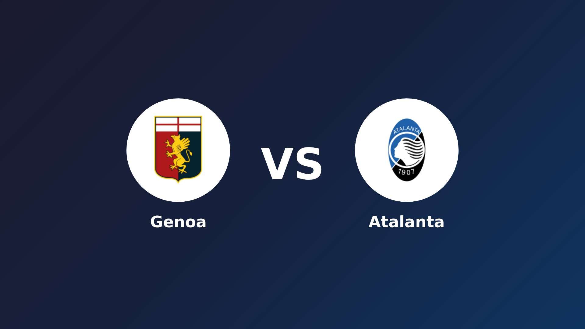 Genoa vs Atalanta