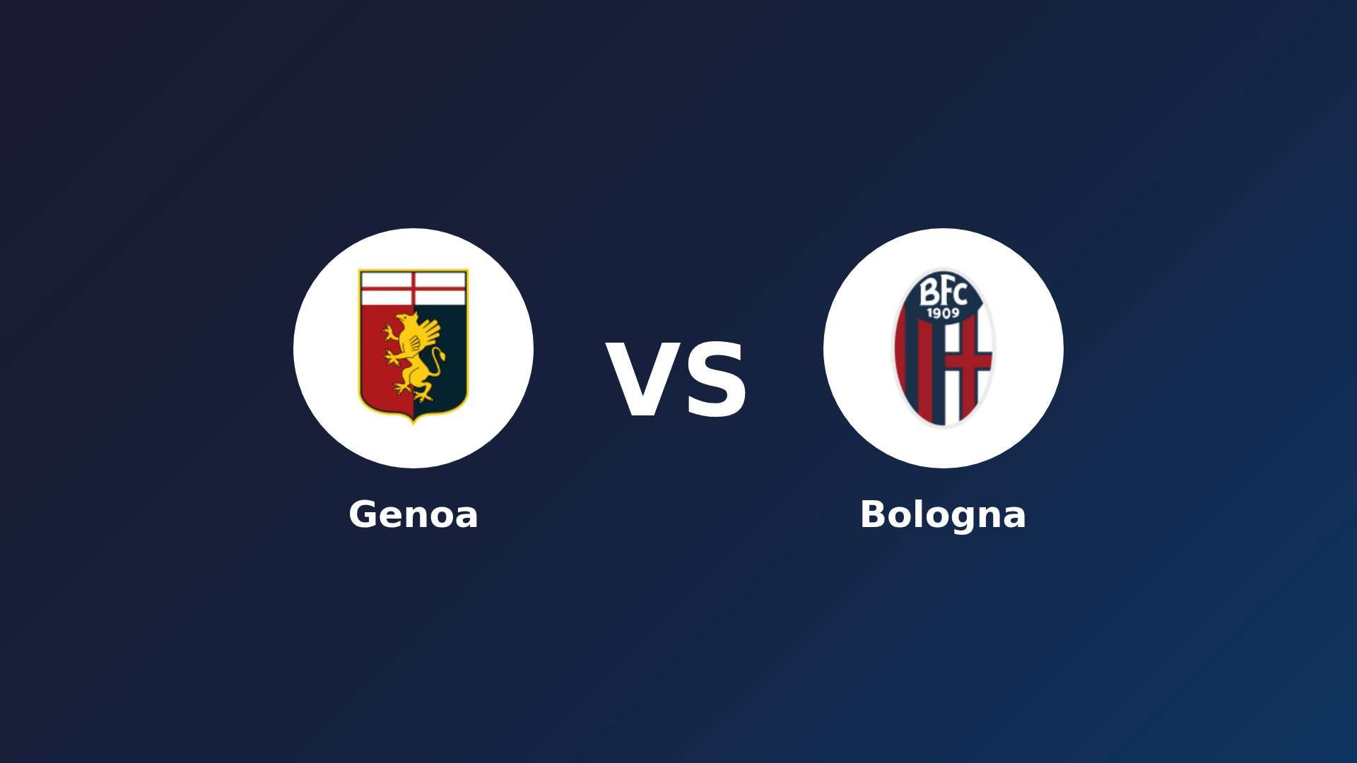 Genoa vs Bologna