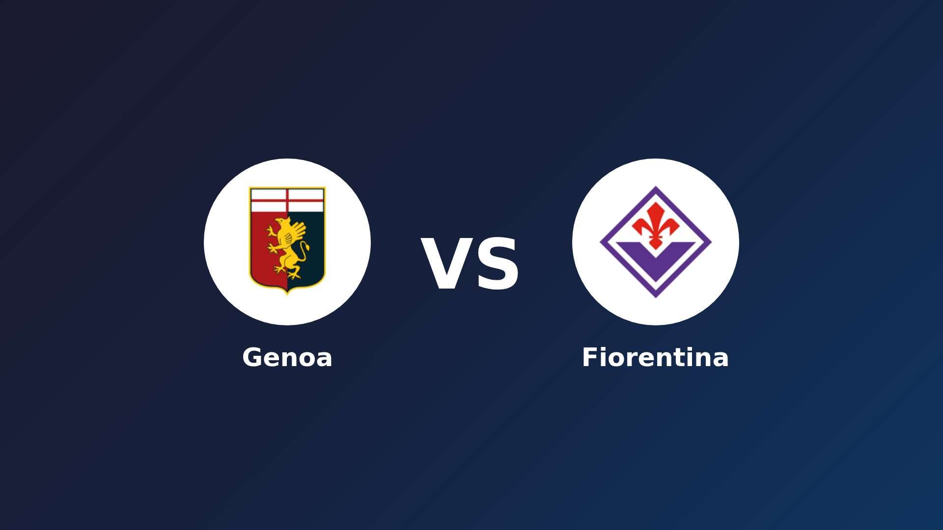 Genoa vs Fiorentina
