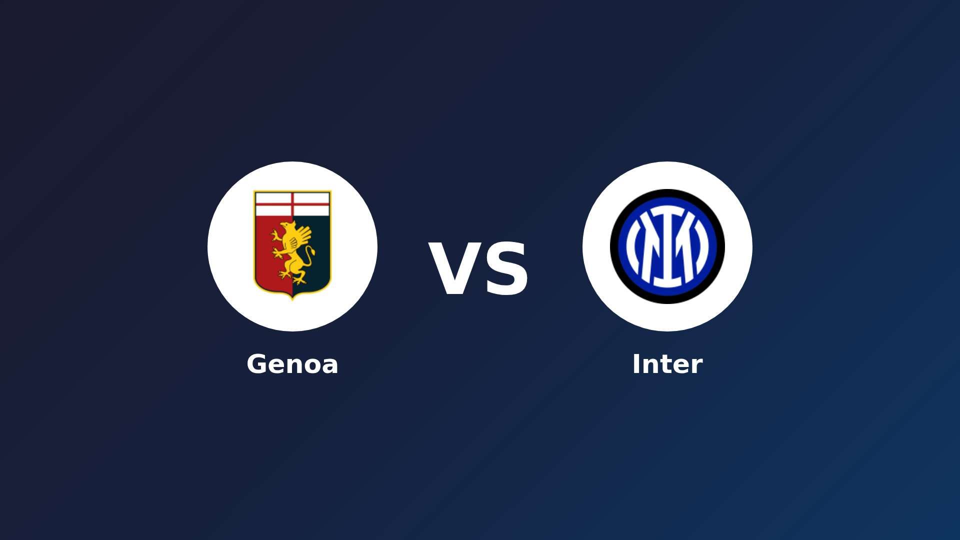 Genoa vs Inter