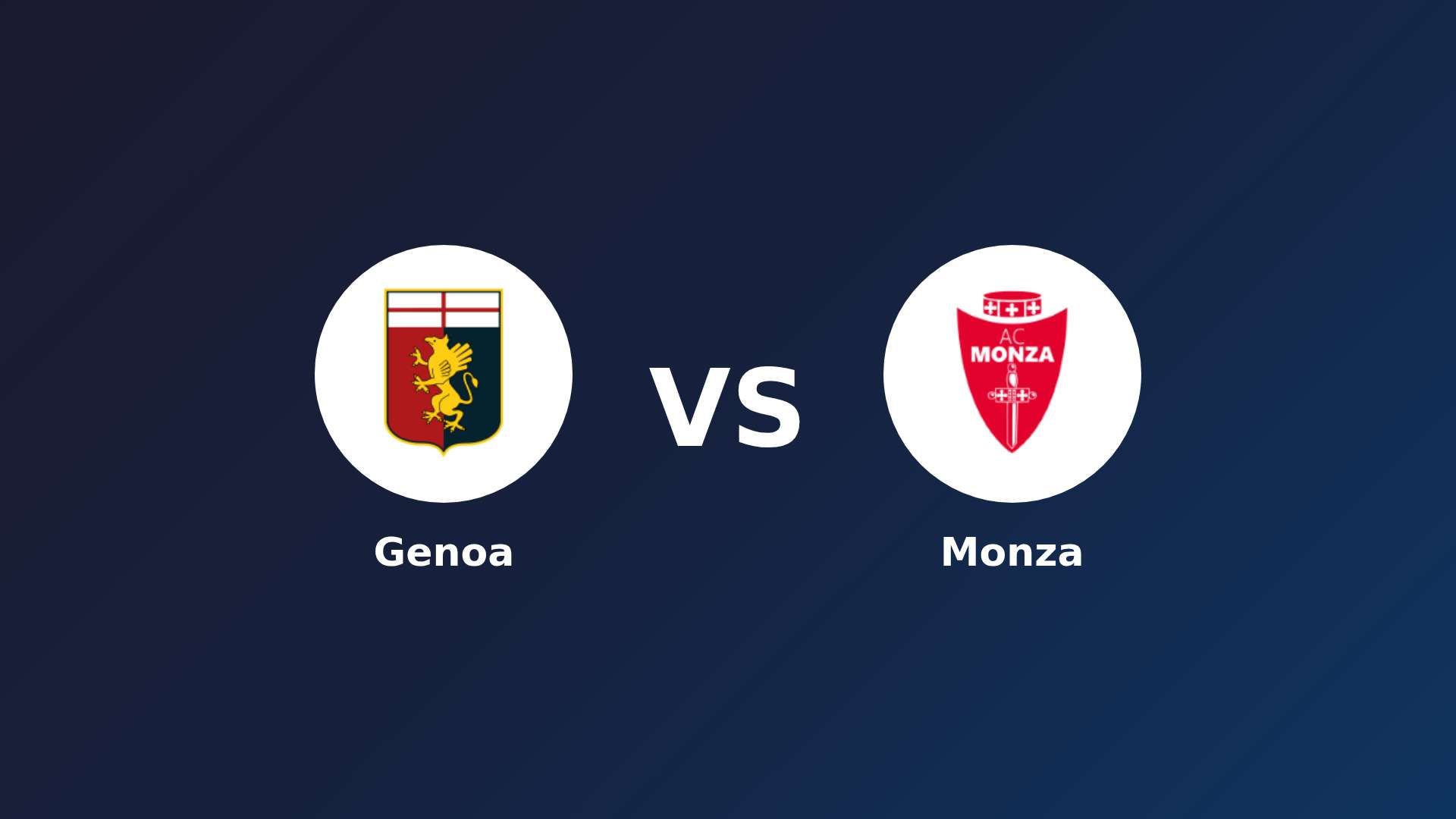 Genoa vs Monza