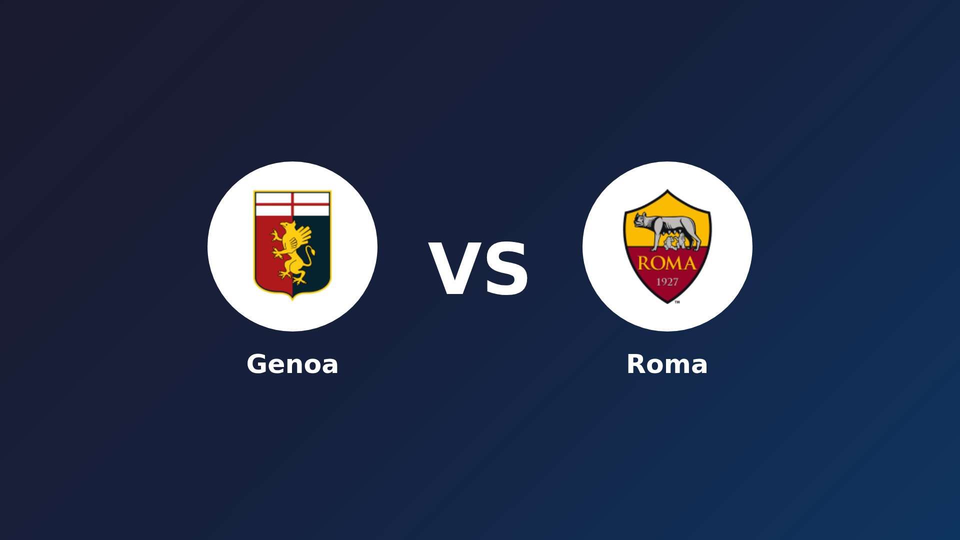 Genoa vs Roma