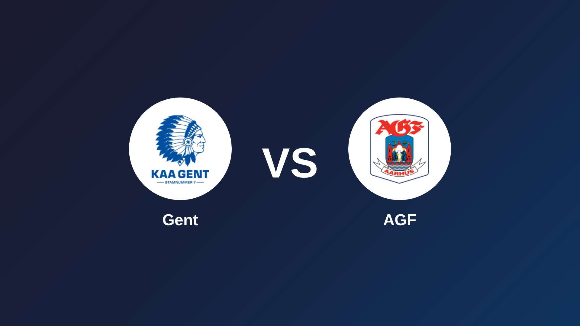 Gent vs AGF