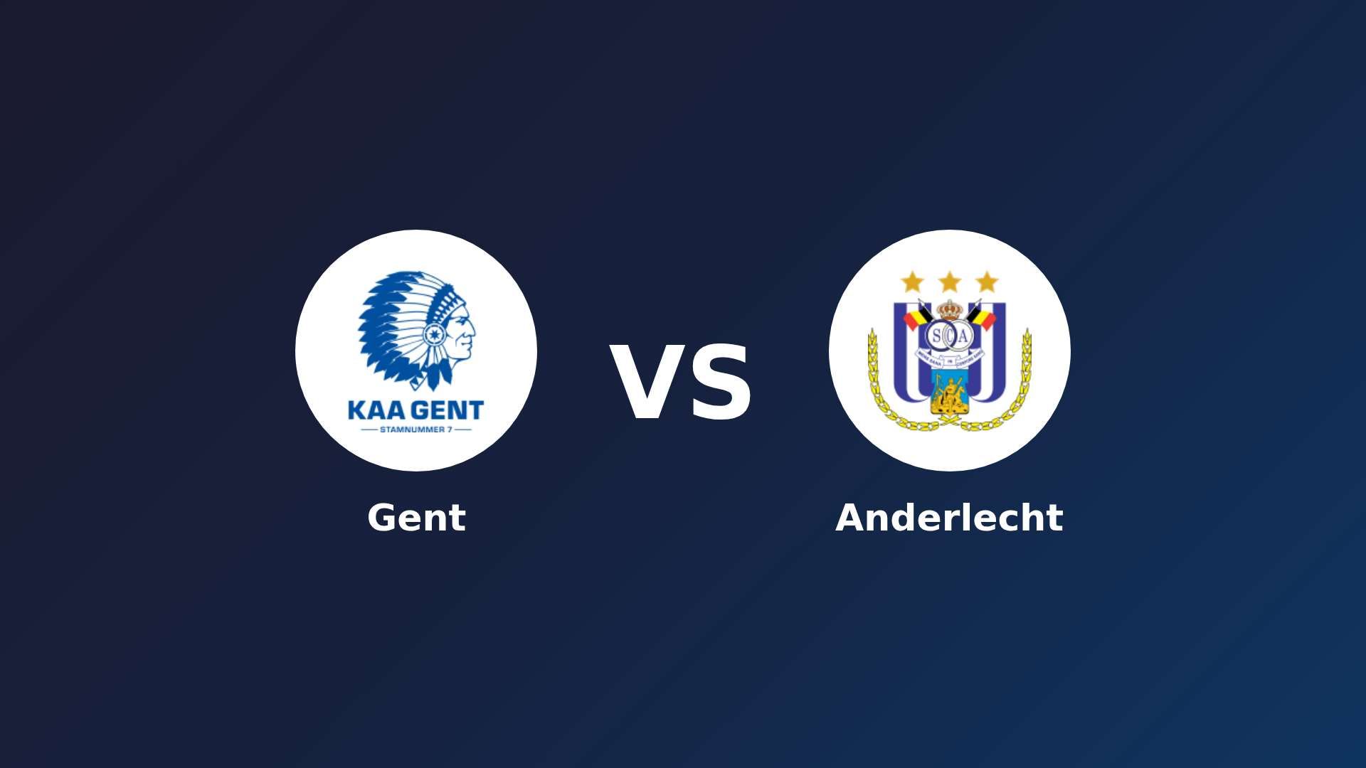 Gent vs Anderlecht