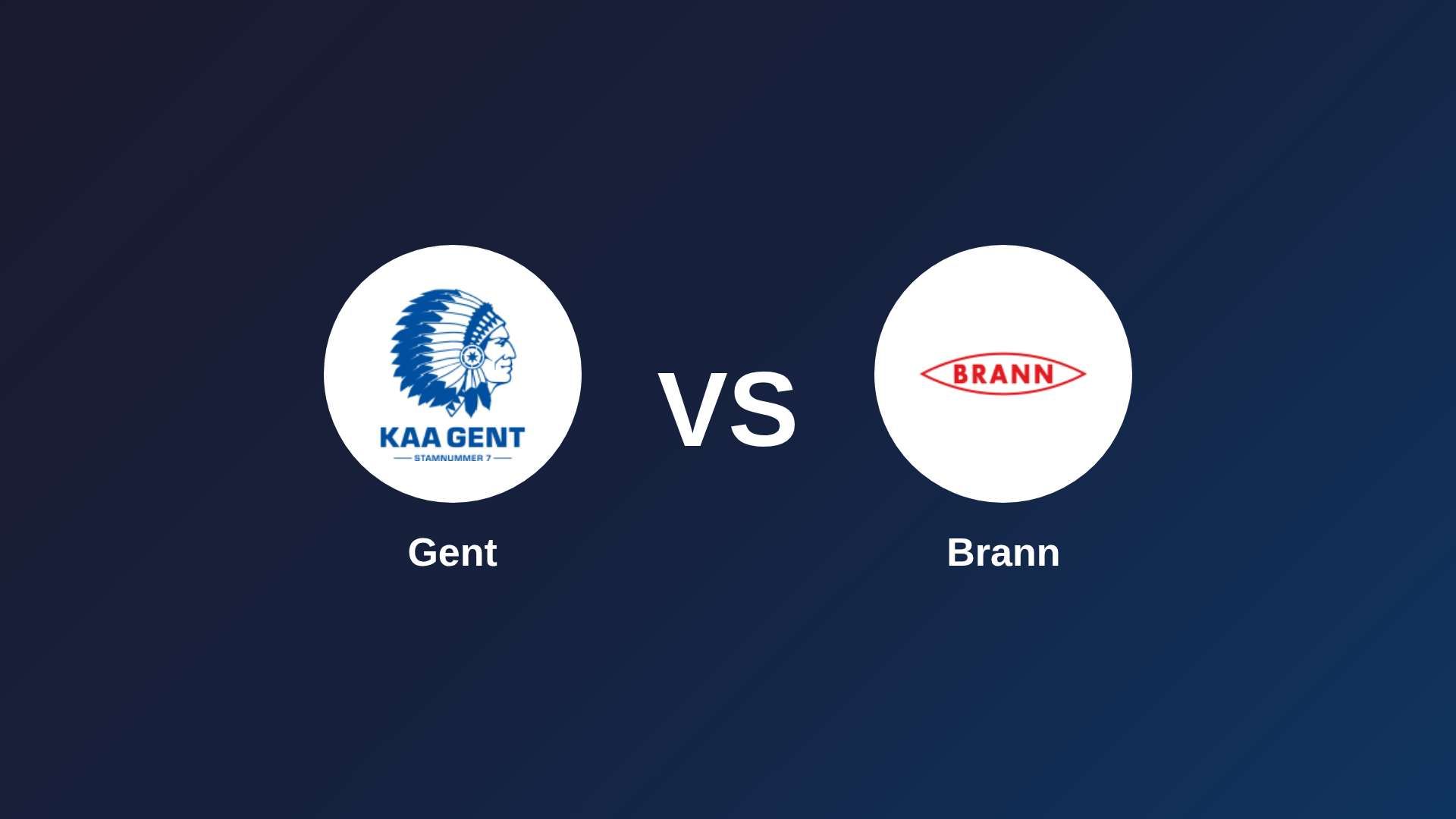 Gent vs Brann