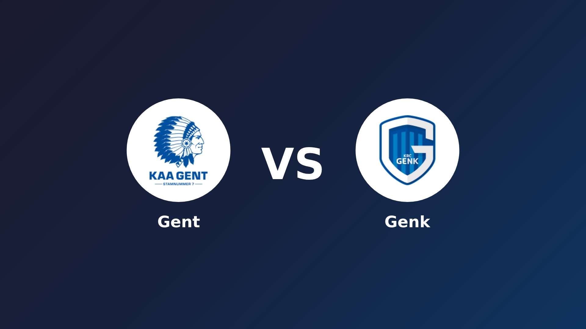 Gent vs Genk