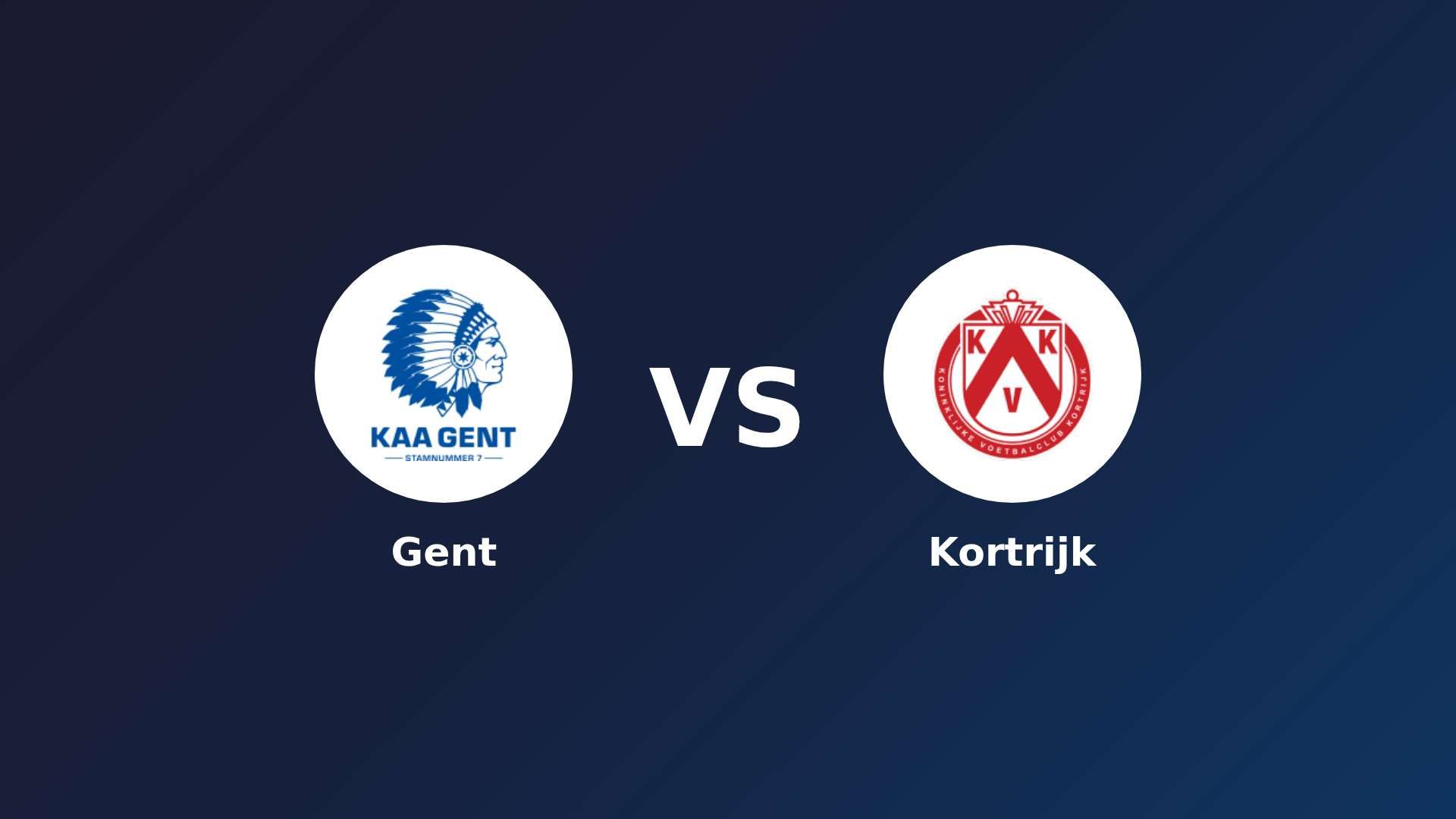 Gent vs KV Kortrijk