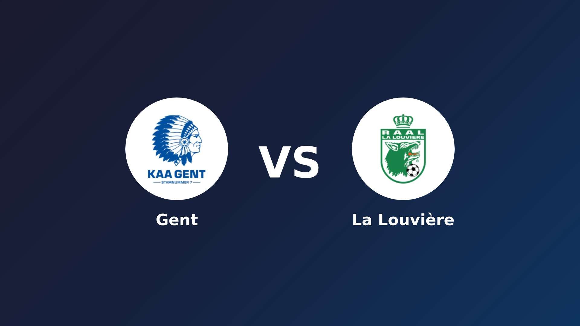 Gent vs La Louvière