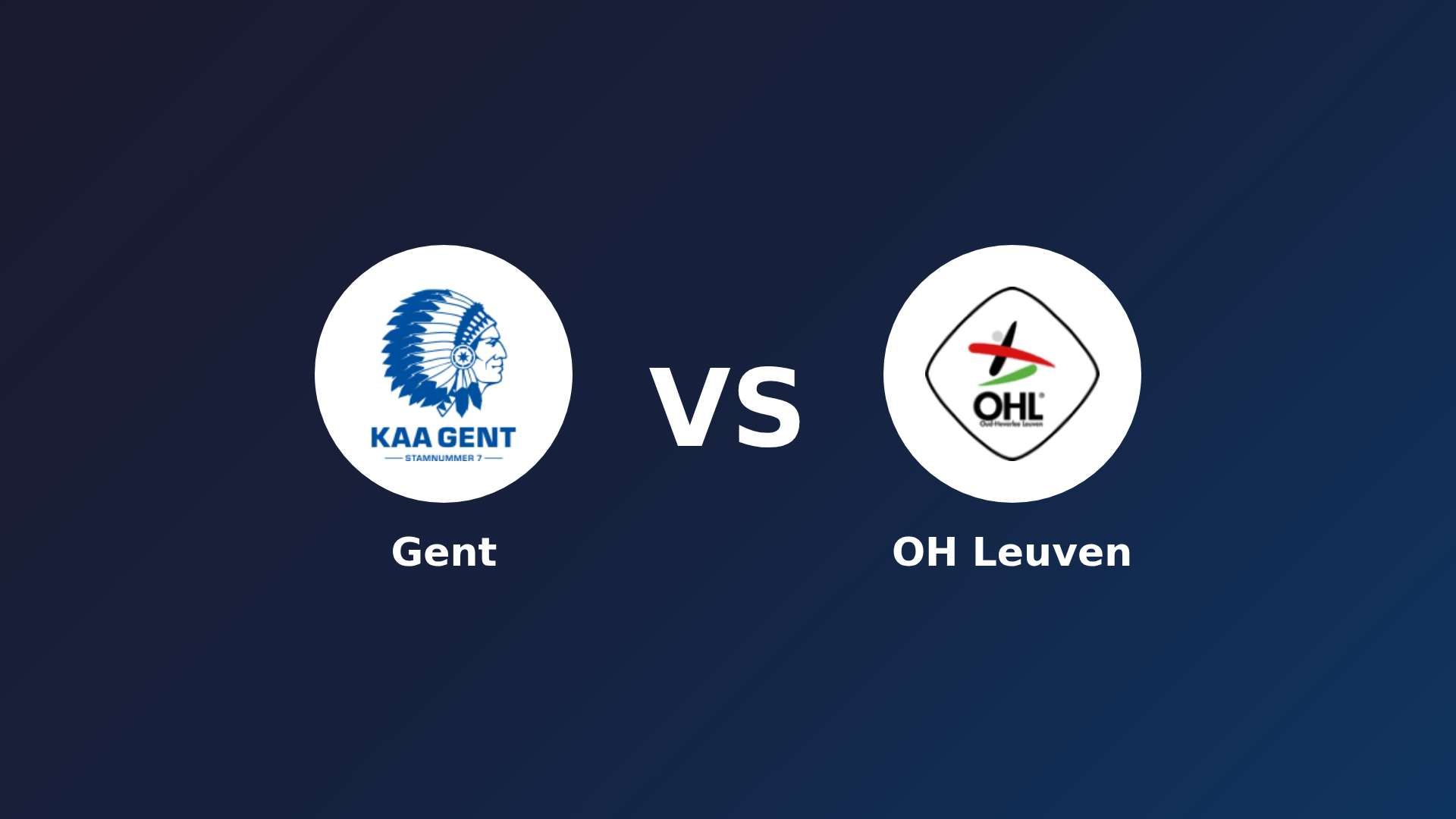 Gent vs OH Leuven