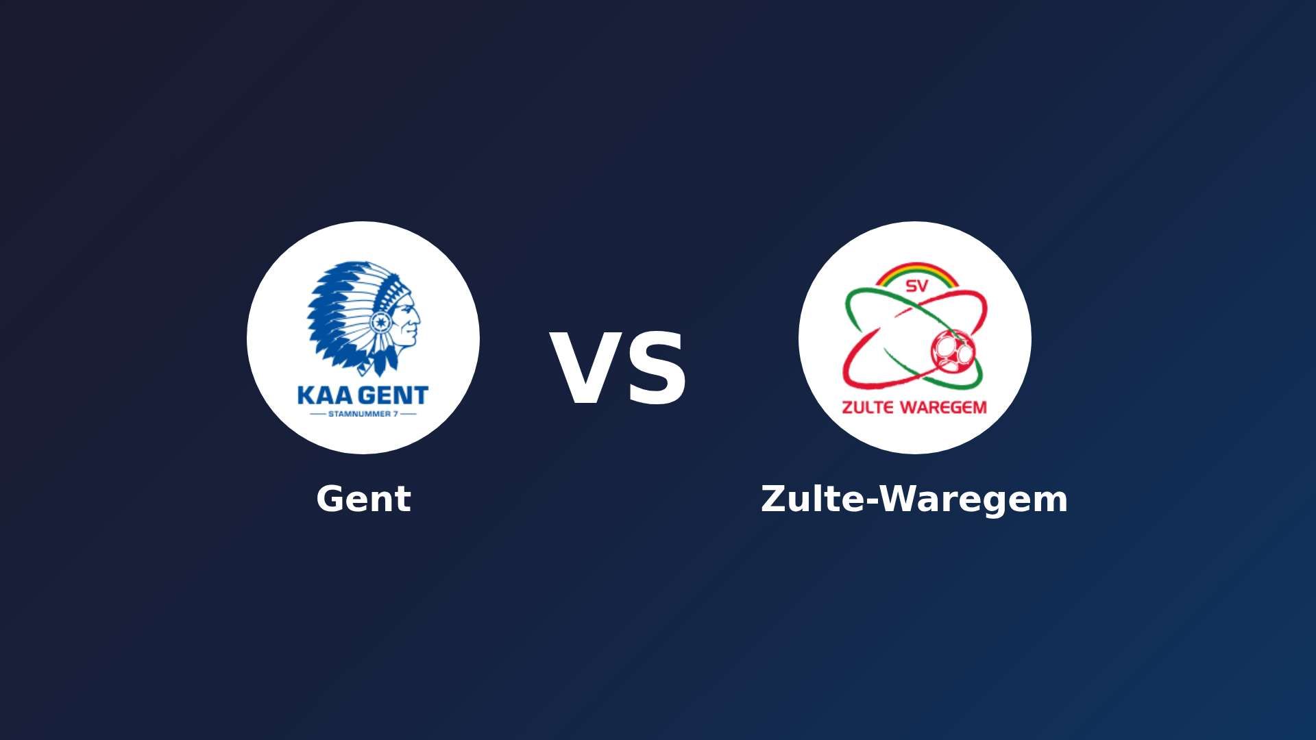 Gent vs Zulte-Waregem