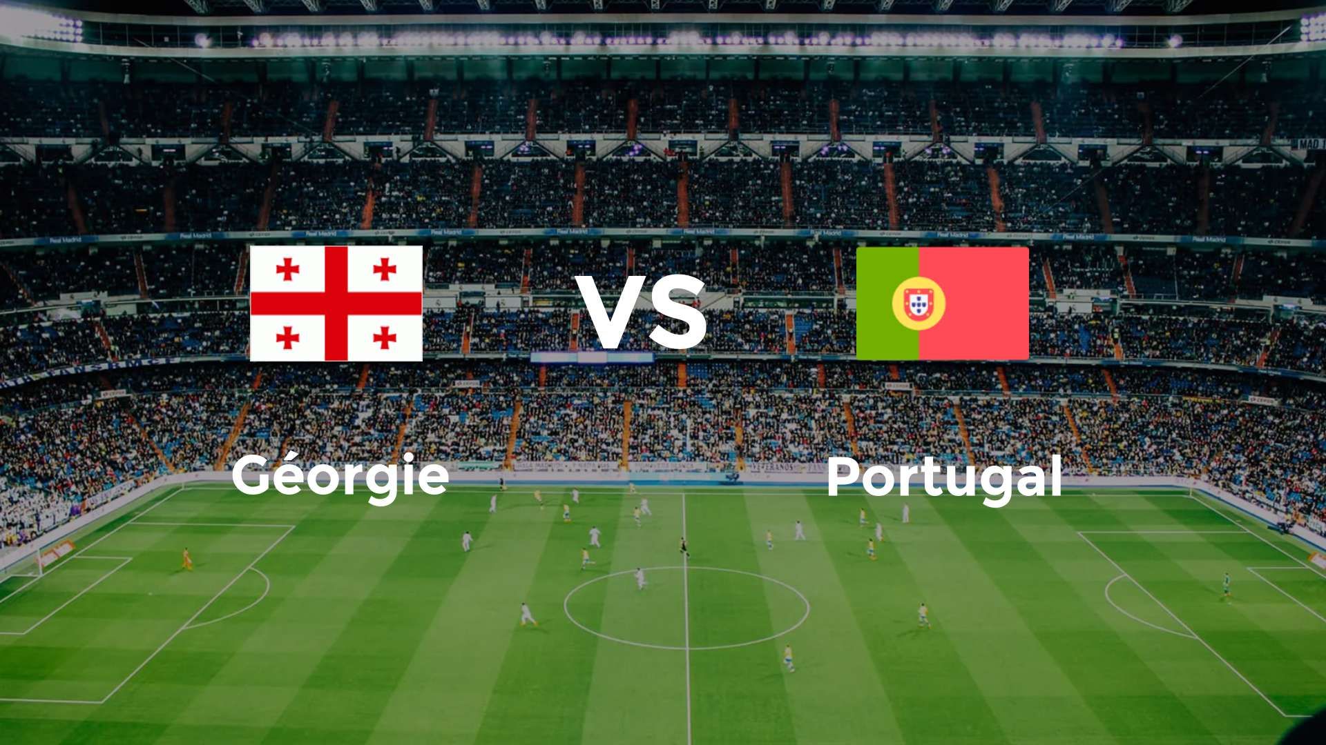 Géorgie vs Portugal
