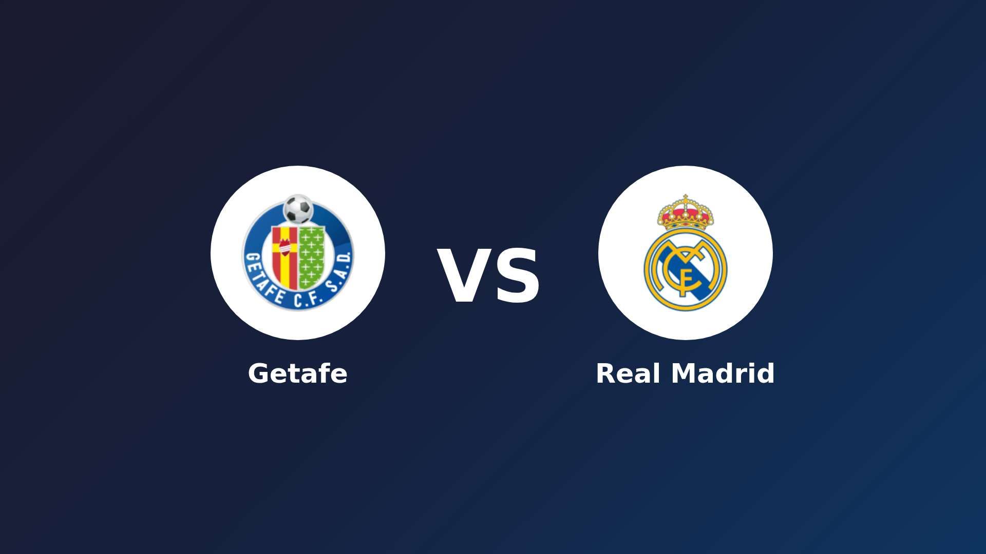 Getafe vs Real Madrid