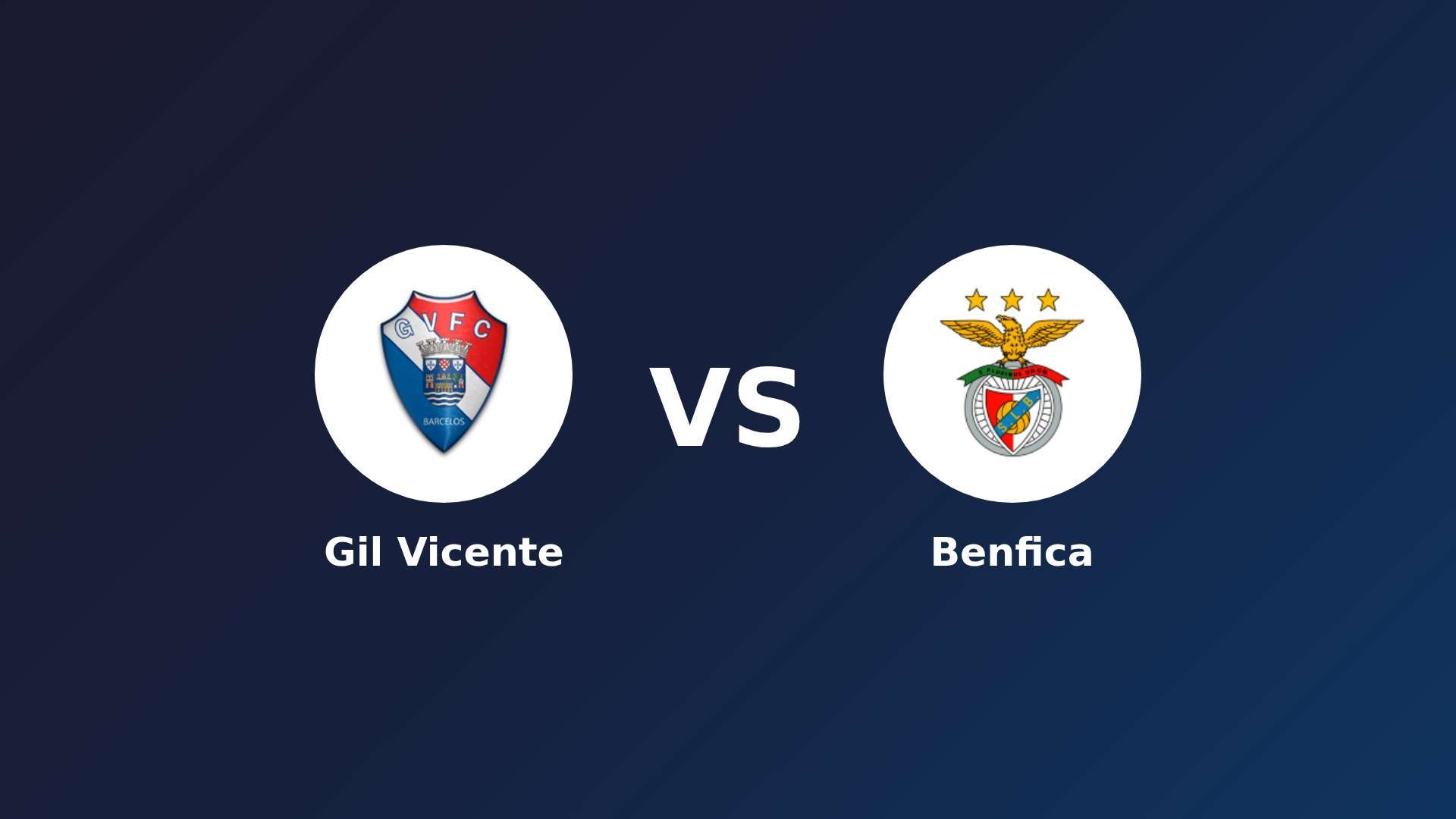 Gil Vicente vs Benfica