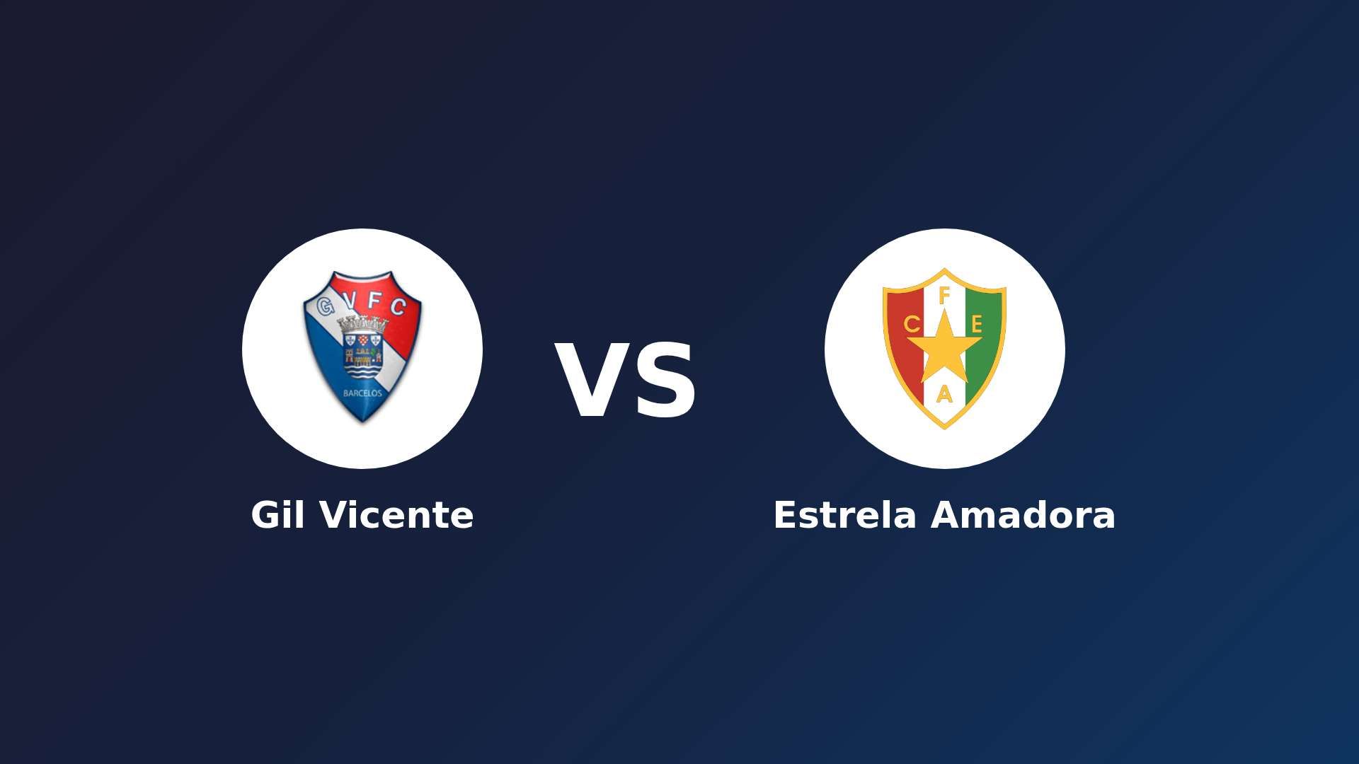 Gil Vicente vs Estrela Amadora