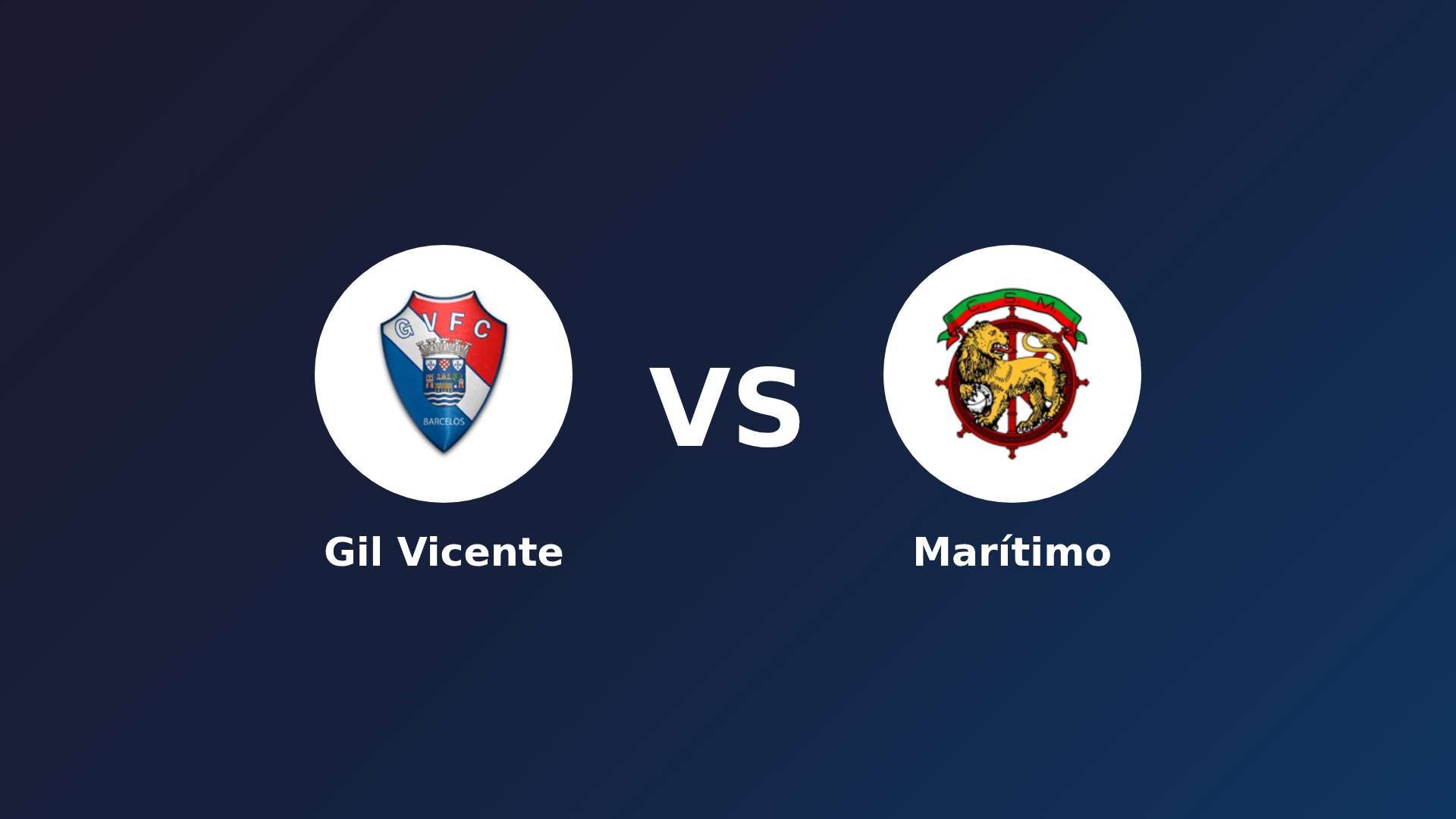 Gil Vicente vs Marítimo
