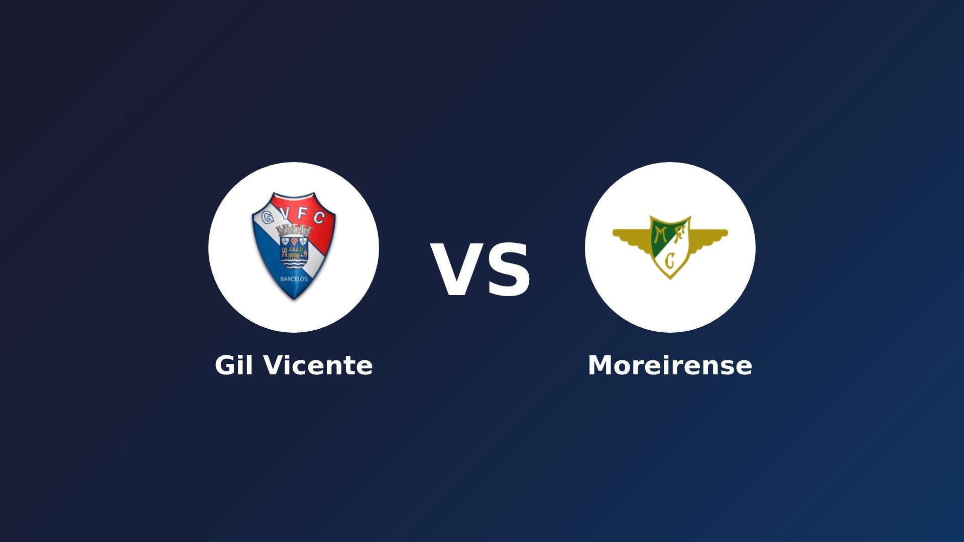 Gil Vicente vs Moreirense