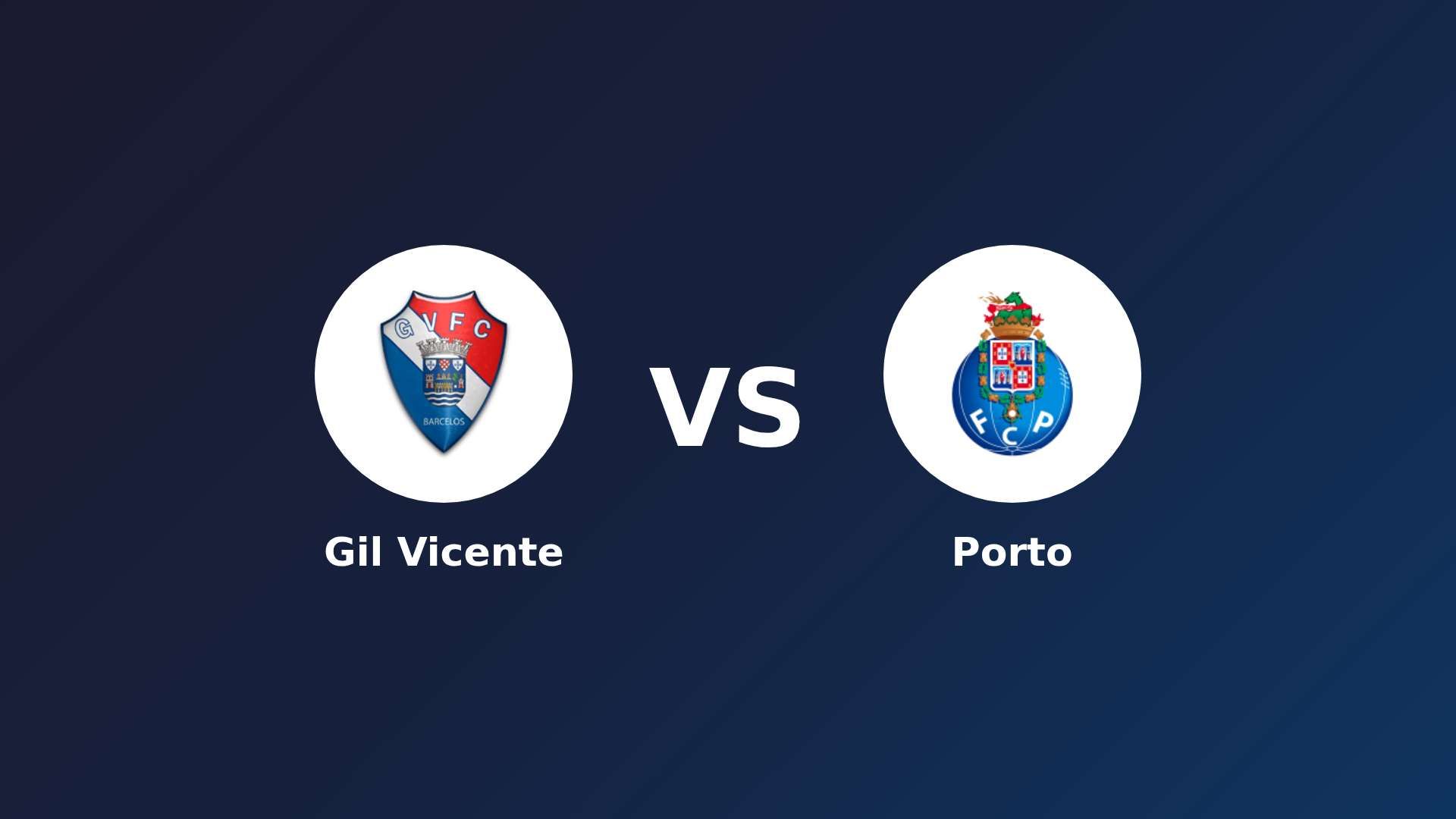 Gil Vicente vs Porto