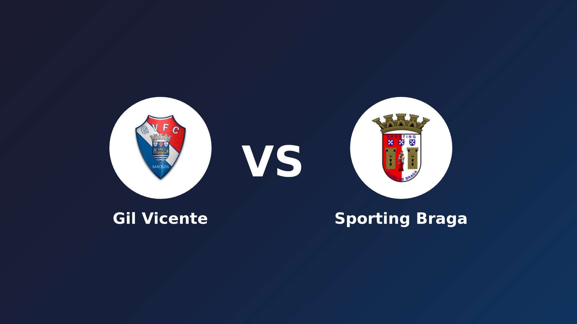 Gil Vicente vs Sporting Braga