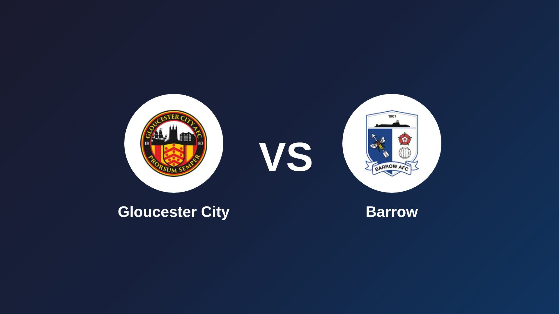 Gloucester City vs Barrow
