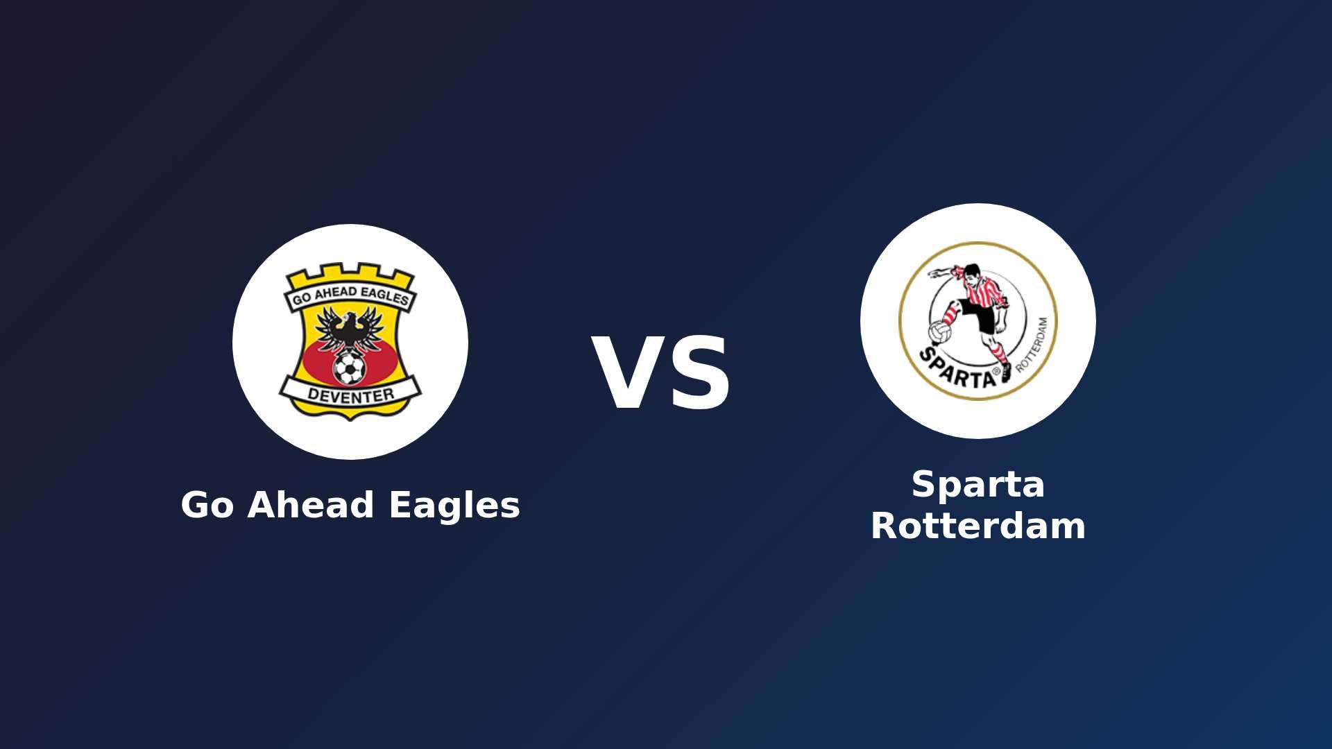 Go Ahead Eagles vs Sparta Rotterdam