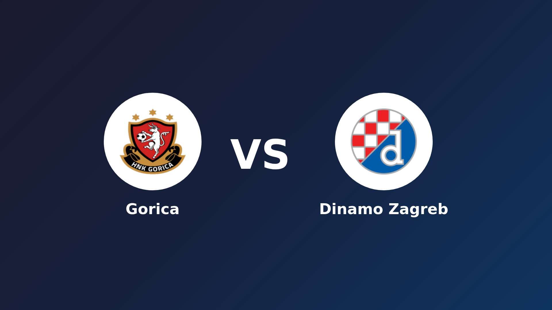 Gorica vs Dinamo Zagreb