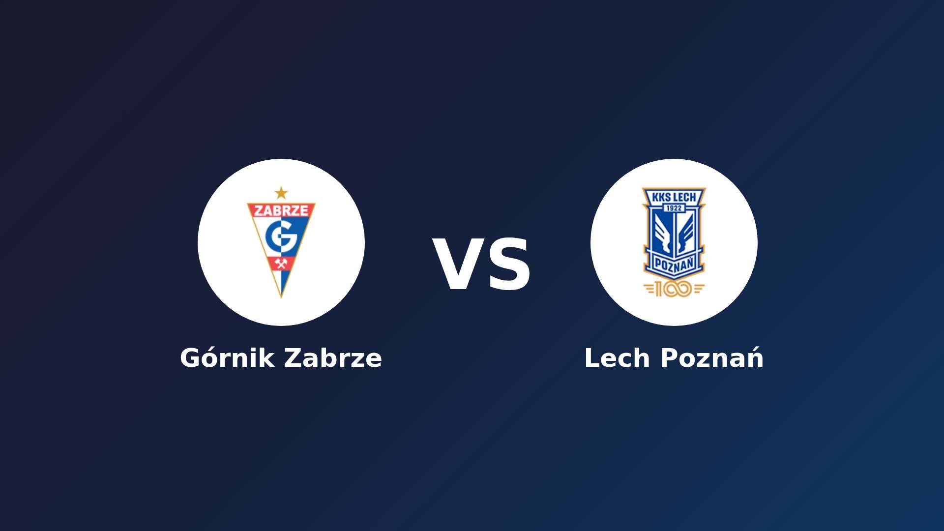 Górnik Zabrze vs Lech Poznań
