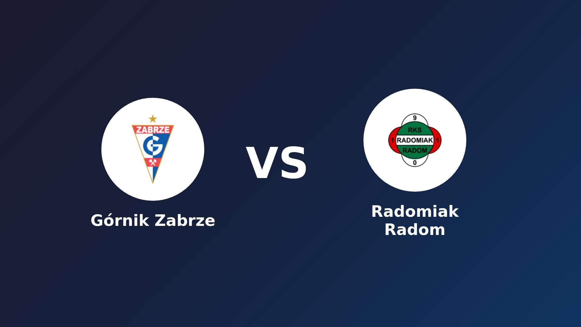 Górnik Zabrze vs Radomiak Radom
