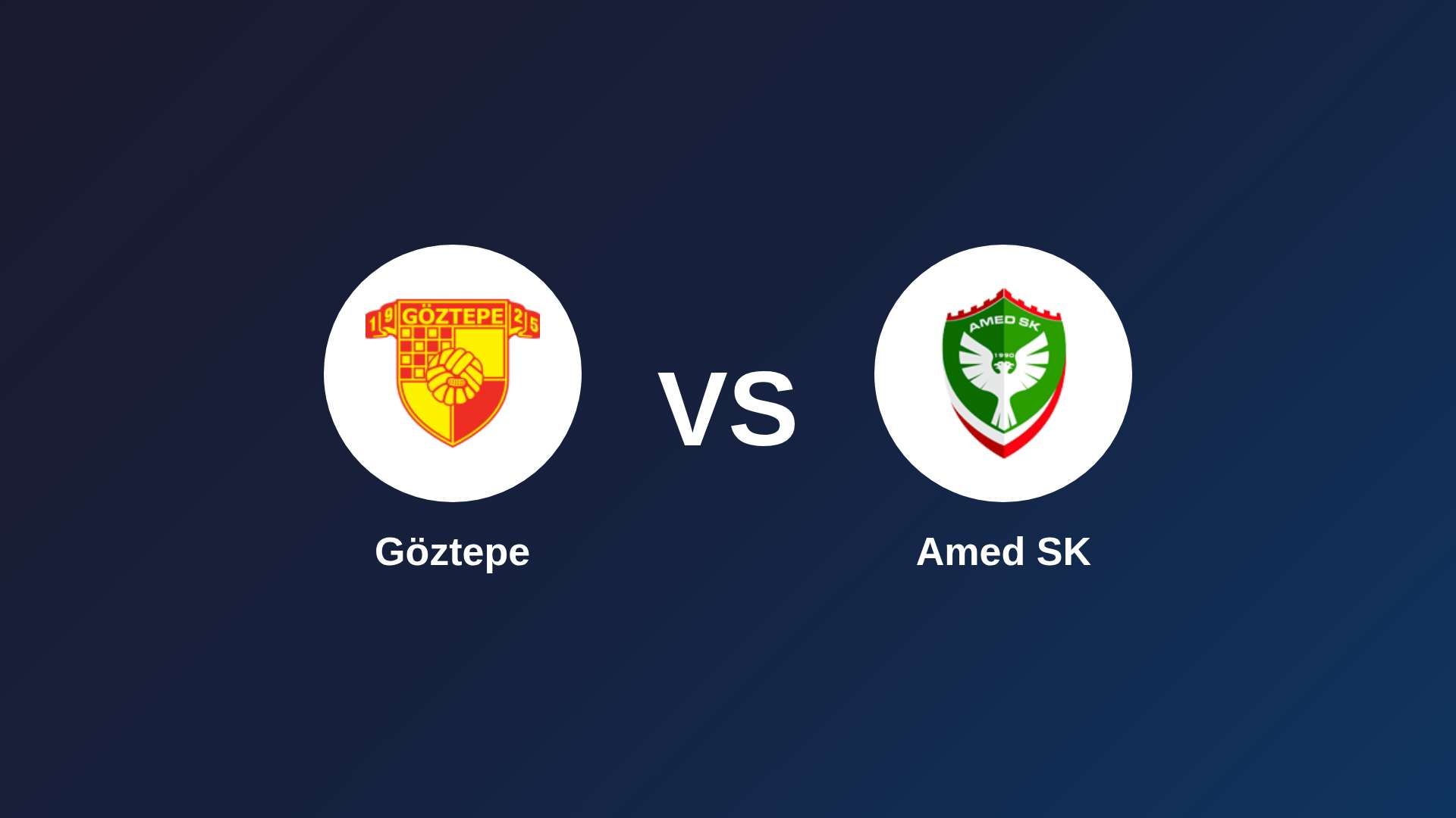 Göztepe vs Amed SK
