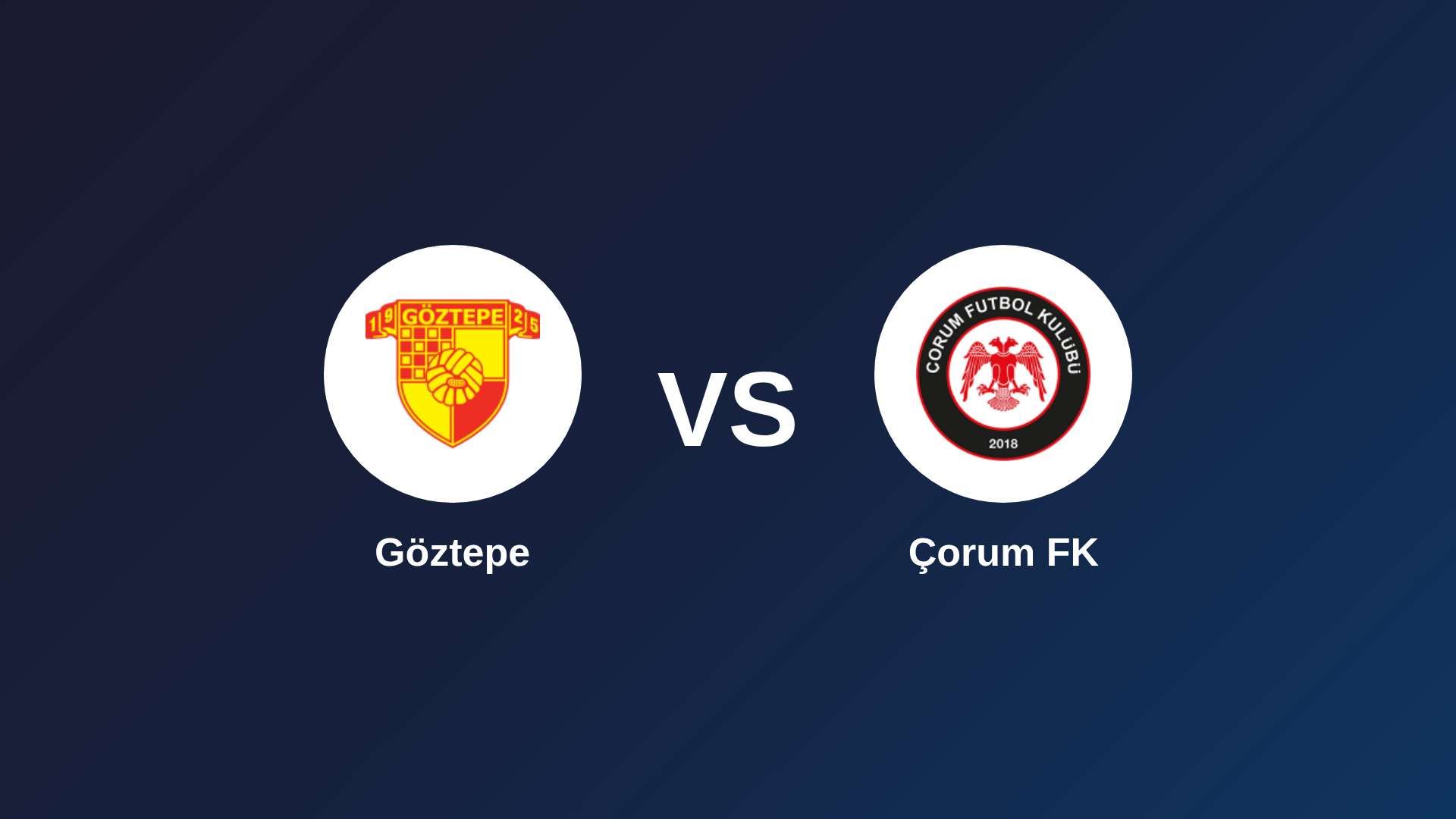 Göztepe vs Çorum FK