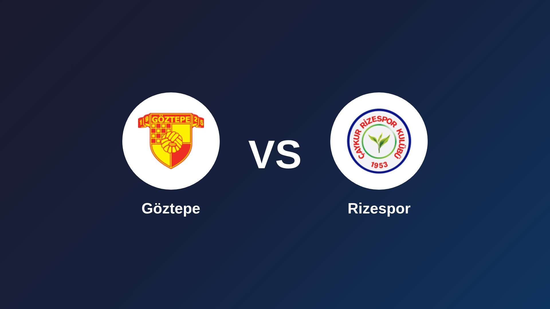 Göztepe vs Rizespor