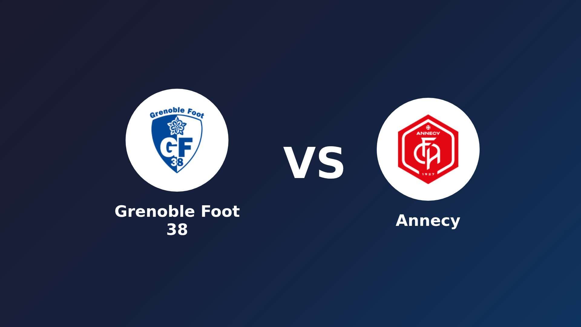 Grenoble Foot 38 vs Annecy