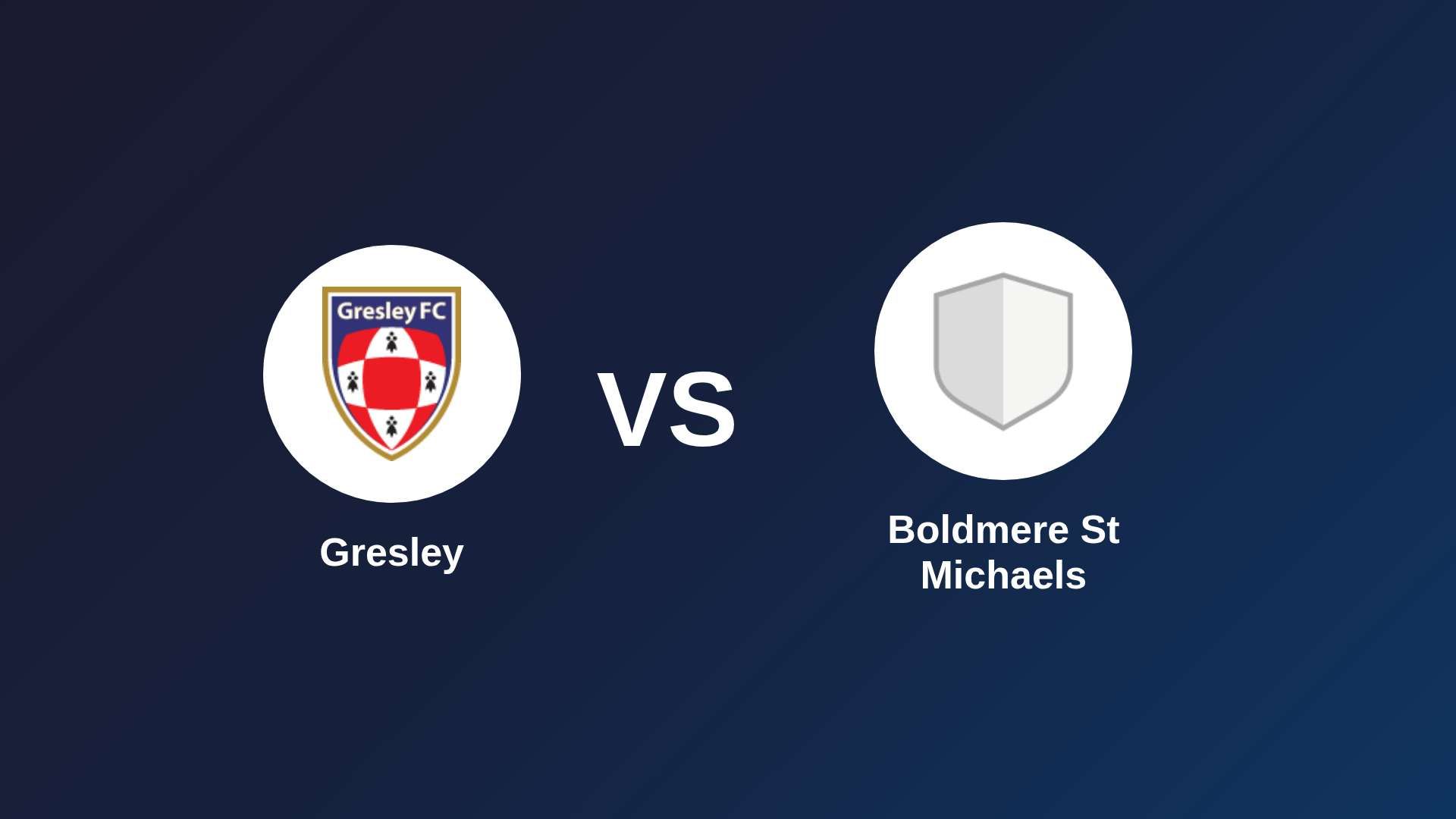 Gresley vs Boldmere St Michaels
