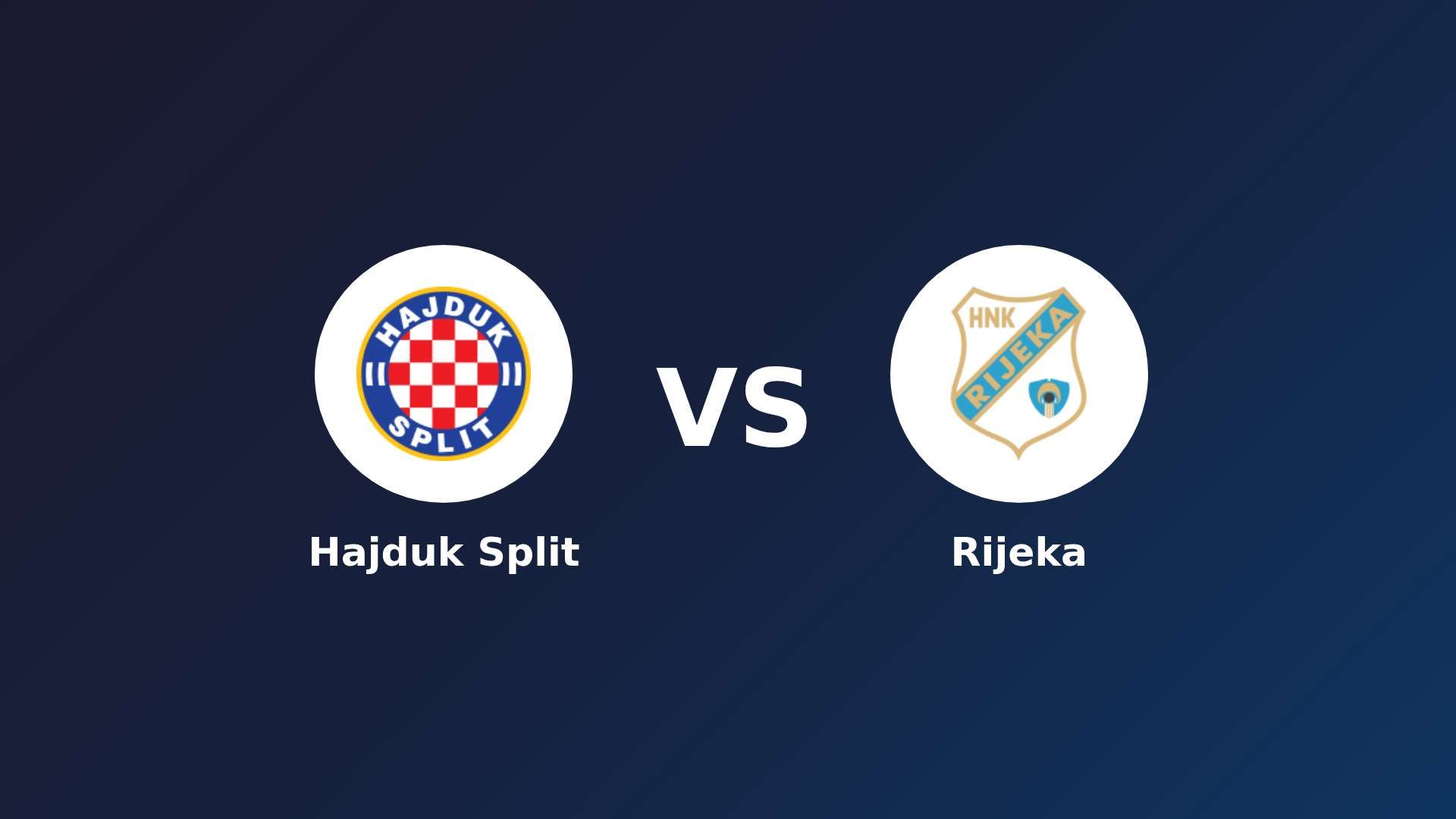Hajduk Split vs Rijeka