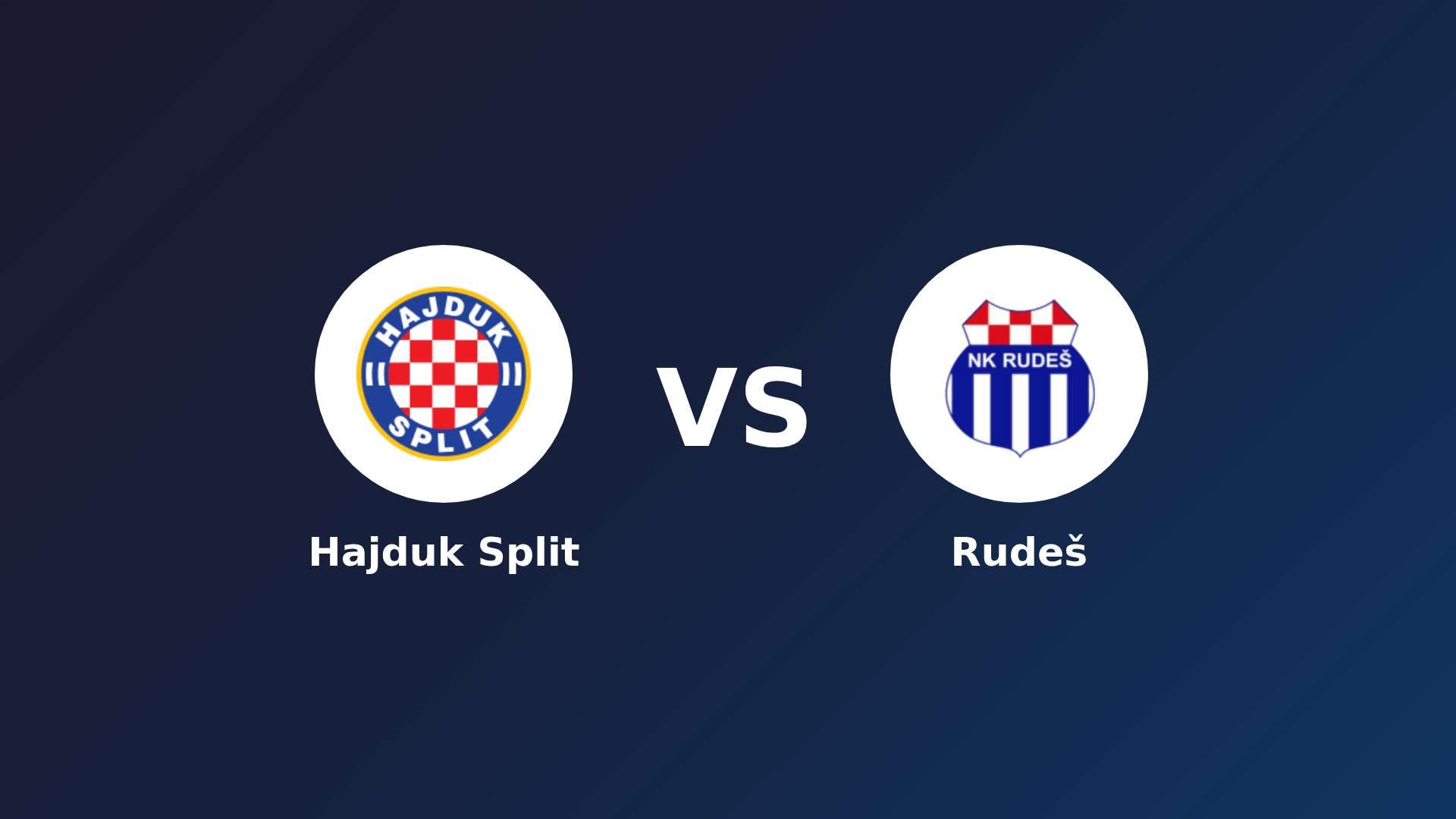 Hajduk Split vs Rudeš