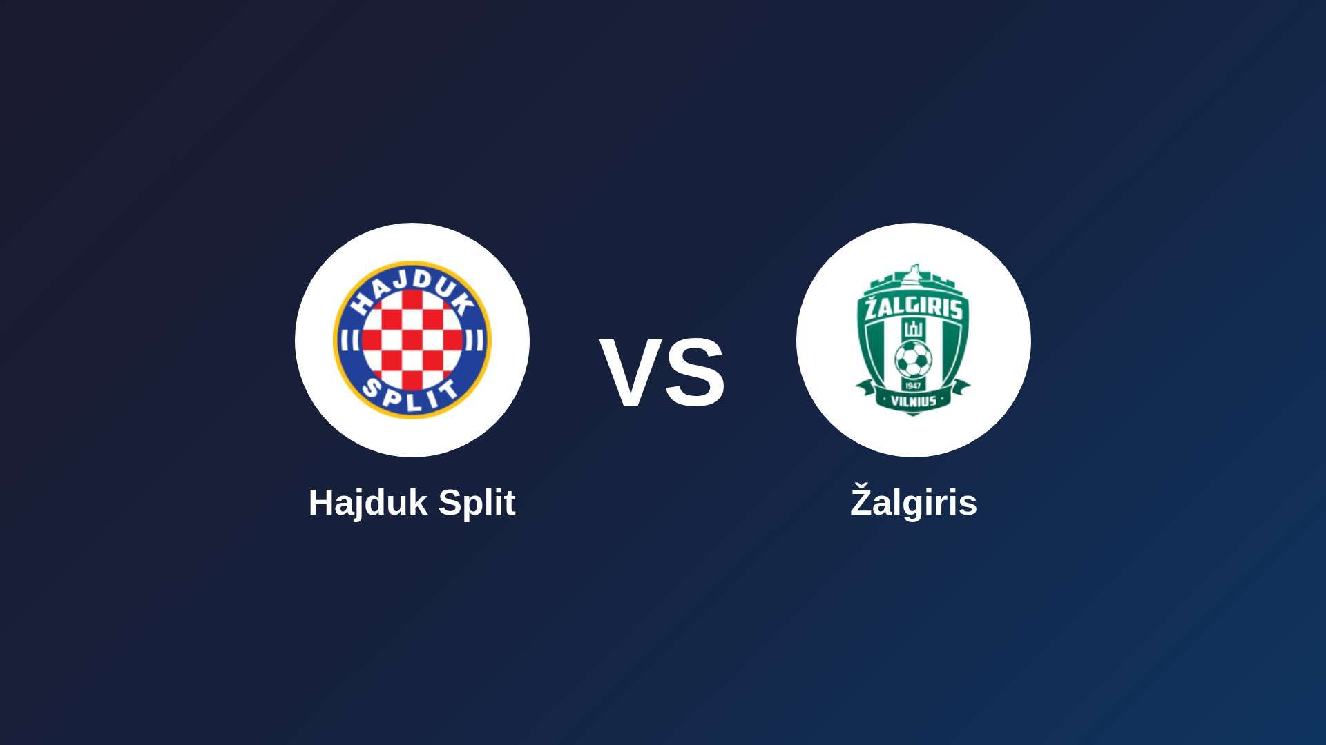 Hajduk Split vs Žalgiris