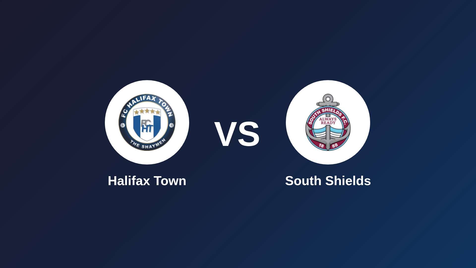 Halifax Town vs South Shields