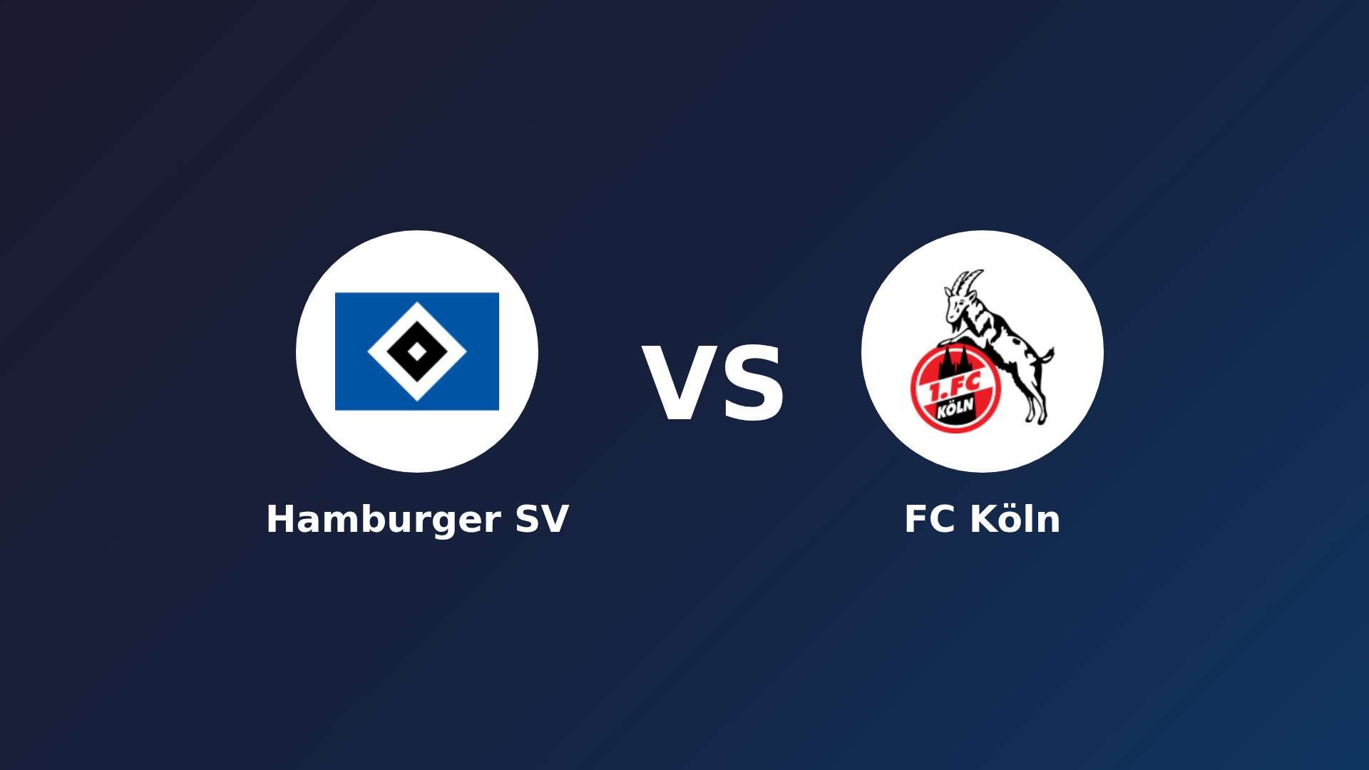 Hamburger SV vs FC Köln
