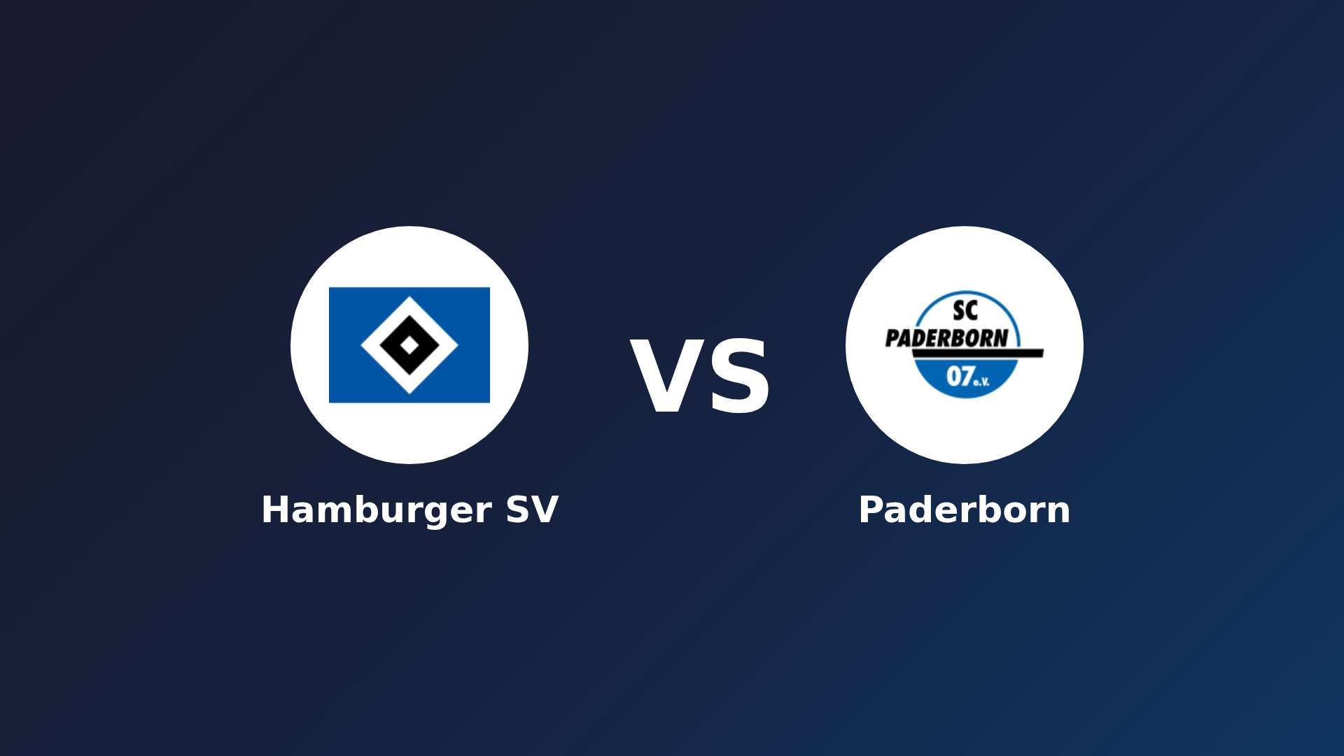 Hamburger SV vs Paderborn
