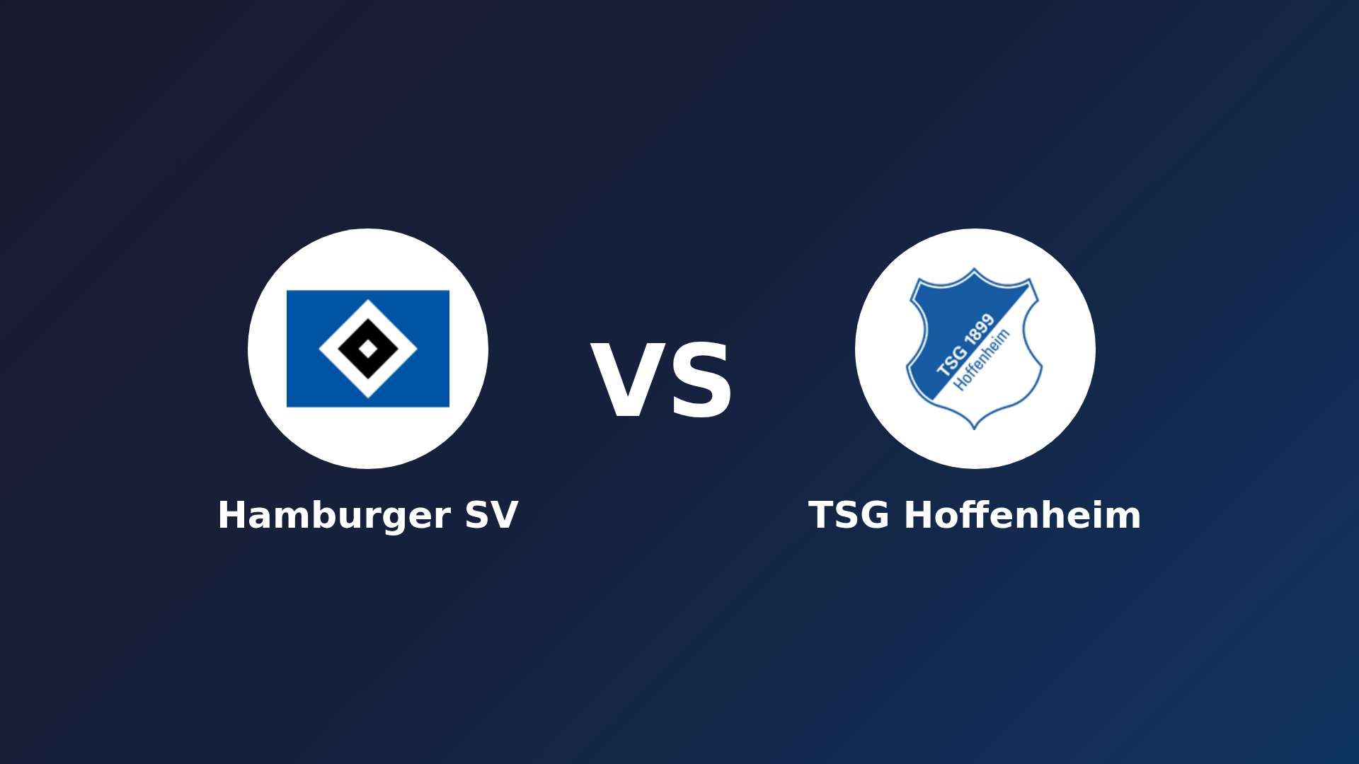 Hamburger SV vs TSG Hoffenheim