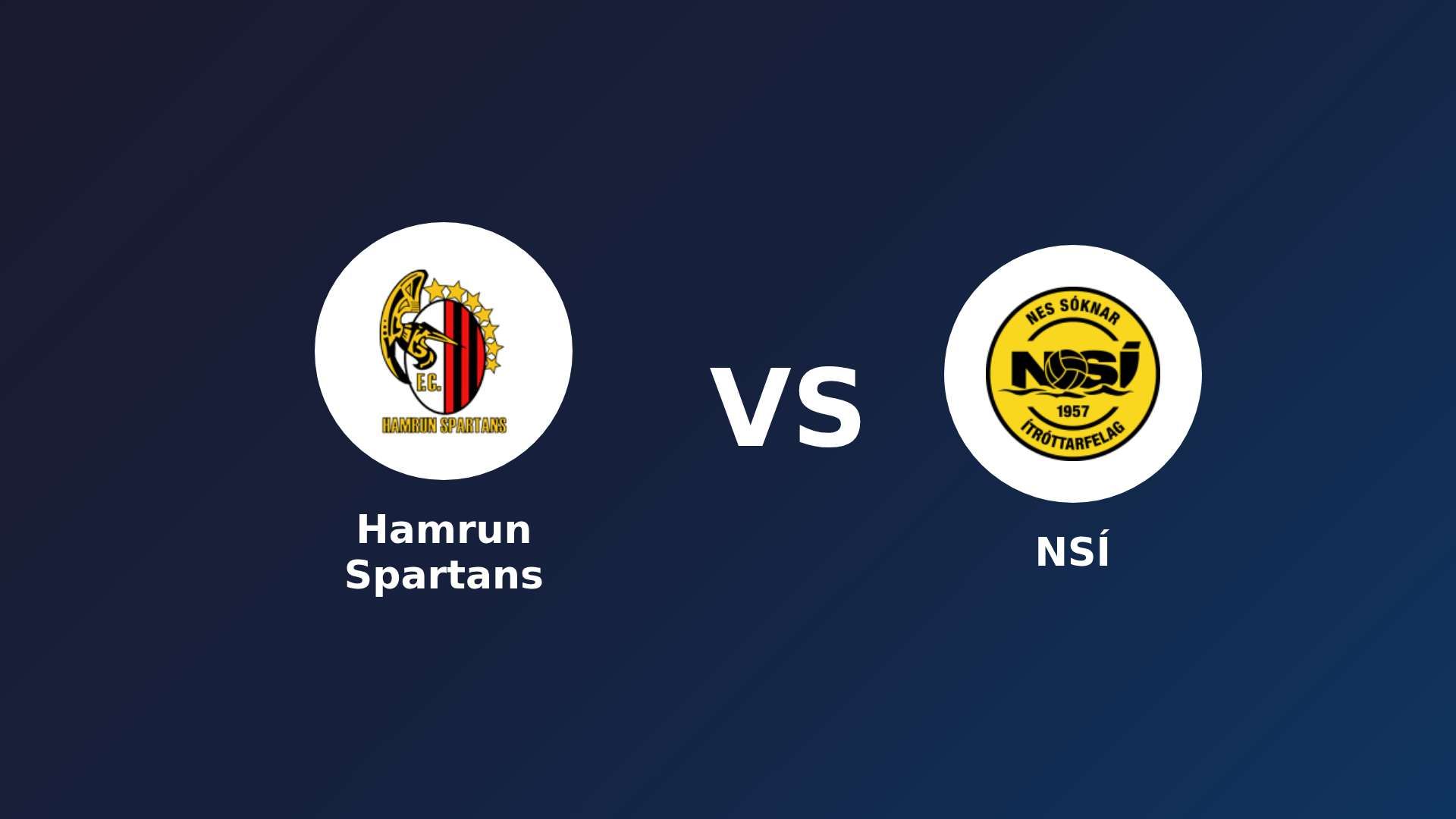 Hamrun Spartans vs NSÍ