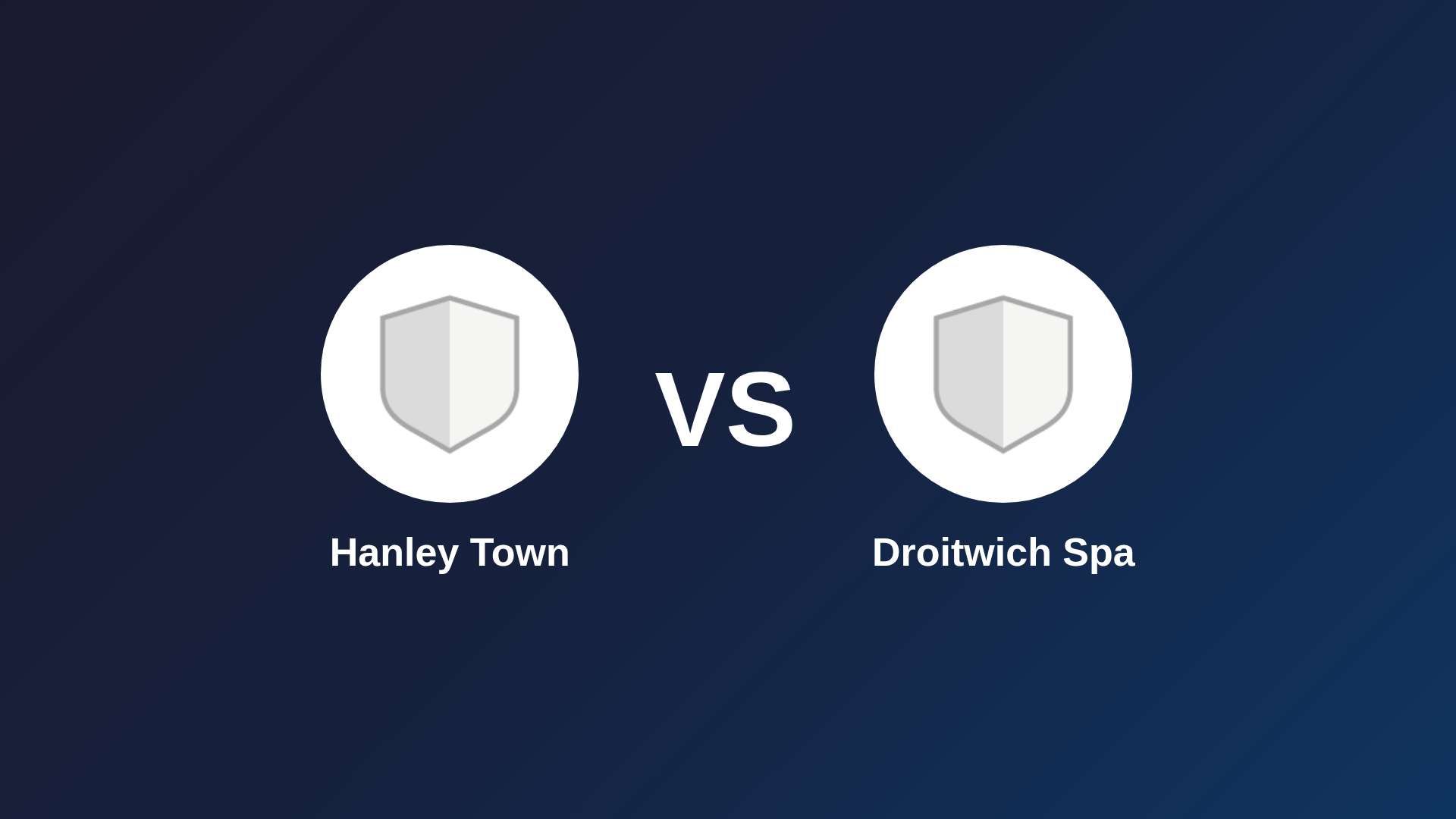 Hanley Town vs Droitwich Spa