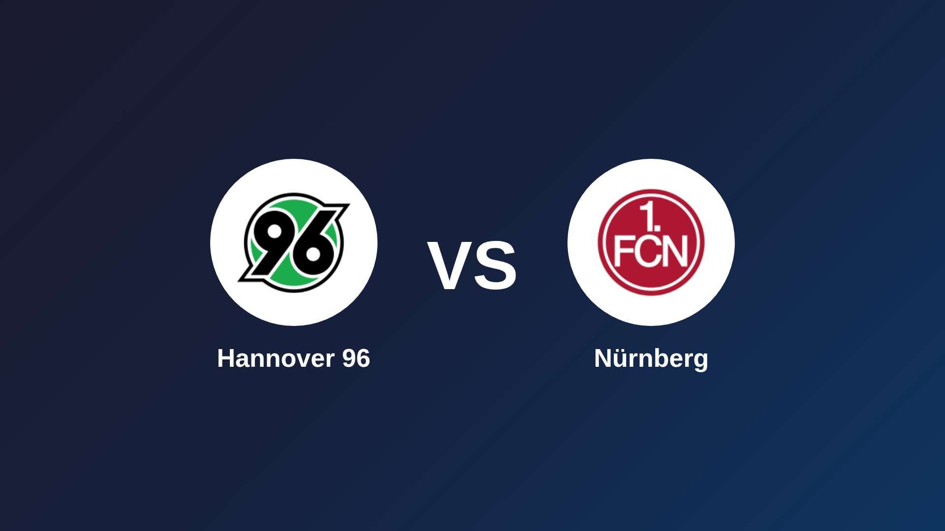 Hannover 96 vs Nürnberg
