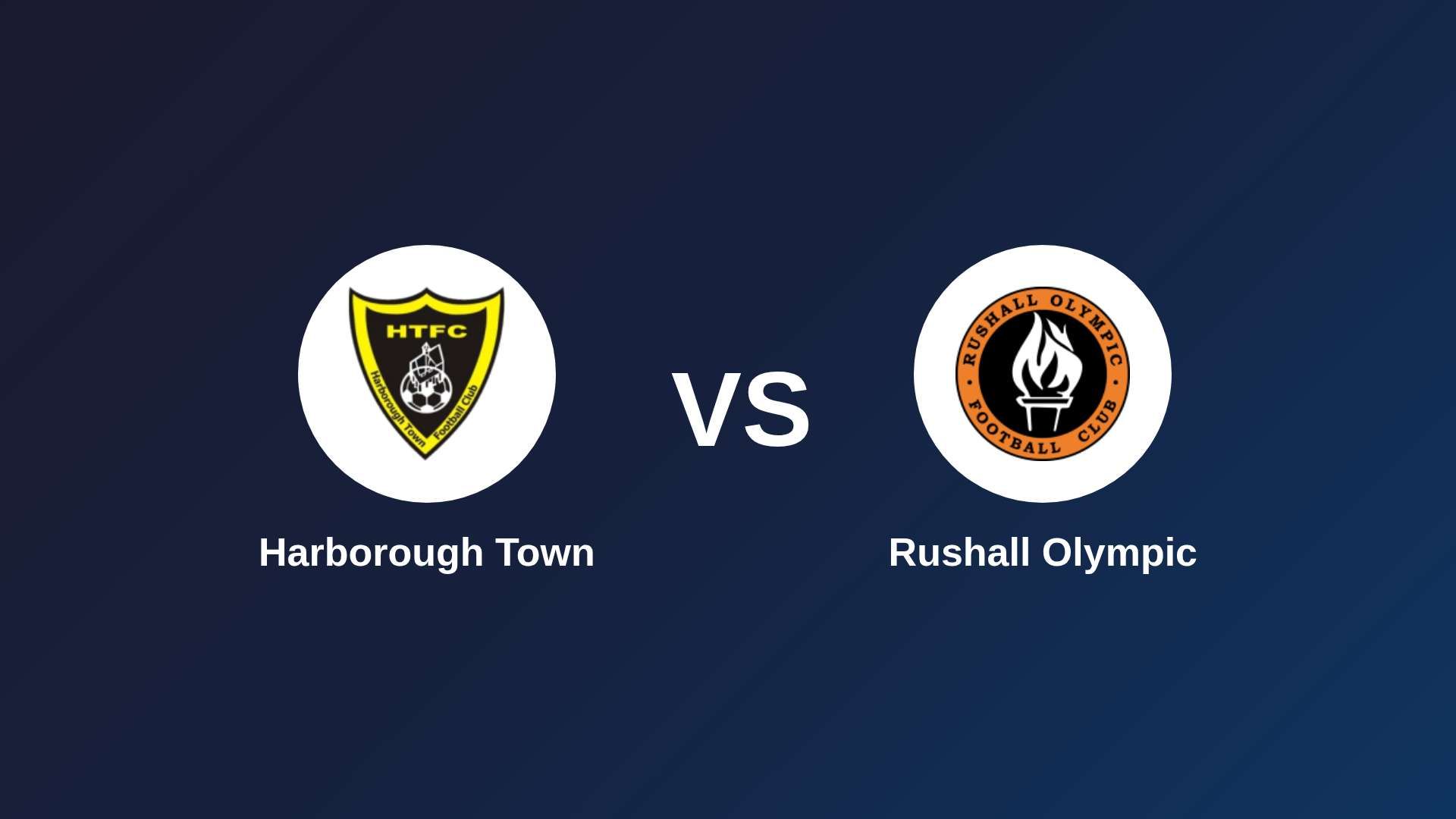 Harborough Town vs Rushall Olympic