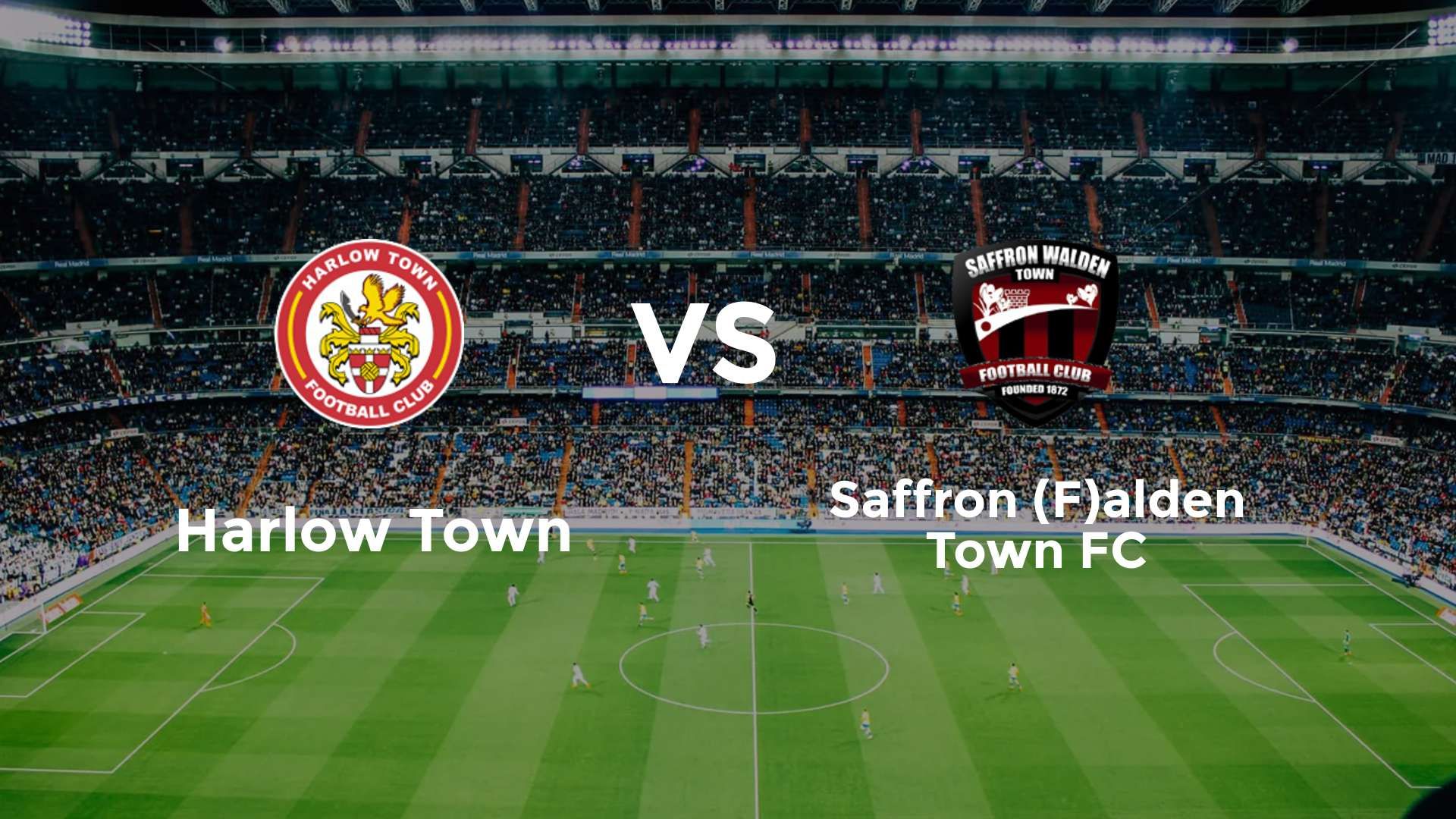 Harlow Town vs Saffron (F)alden Town FC