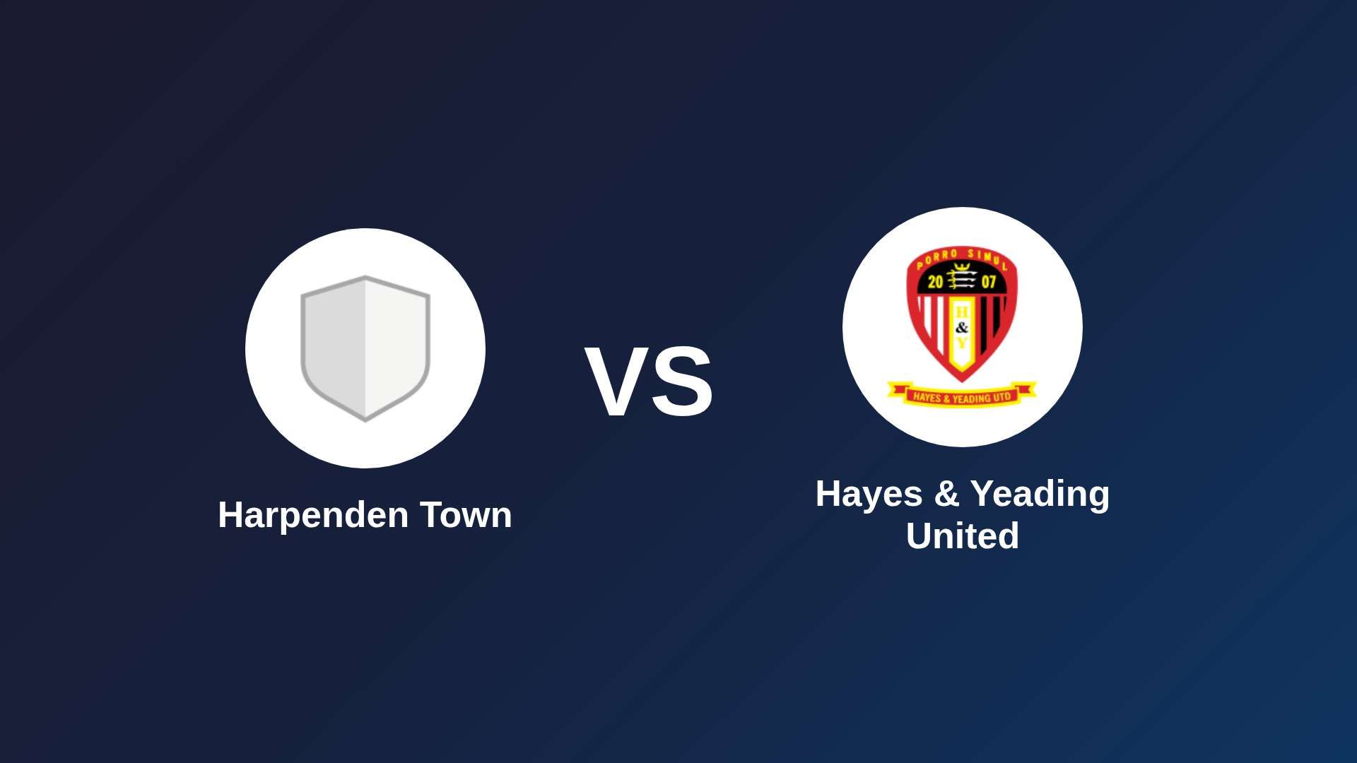 Harpenden Town vs Hayes & Yeading United