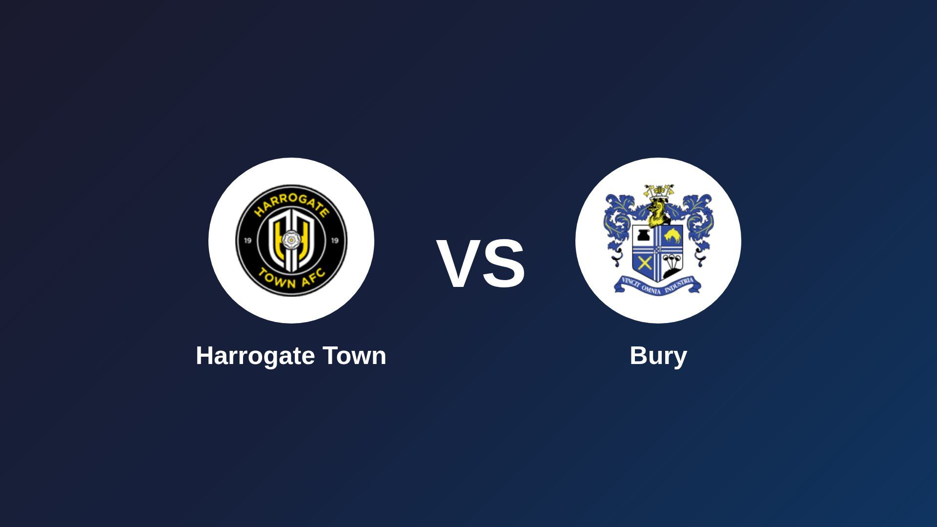 Harrogate Town vs Bury