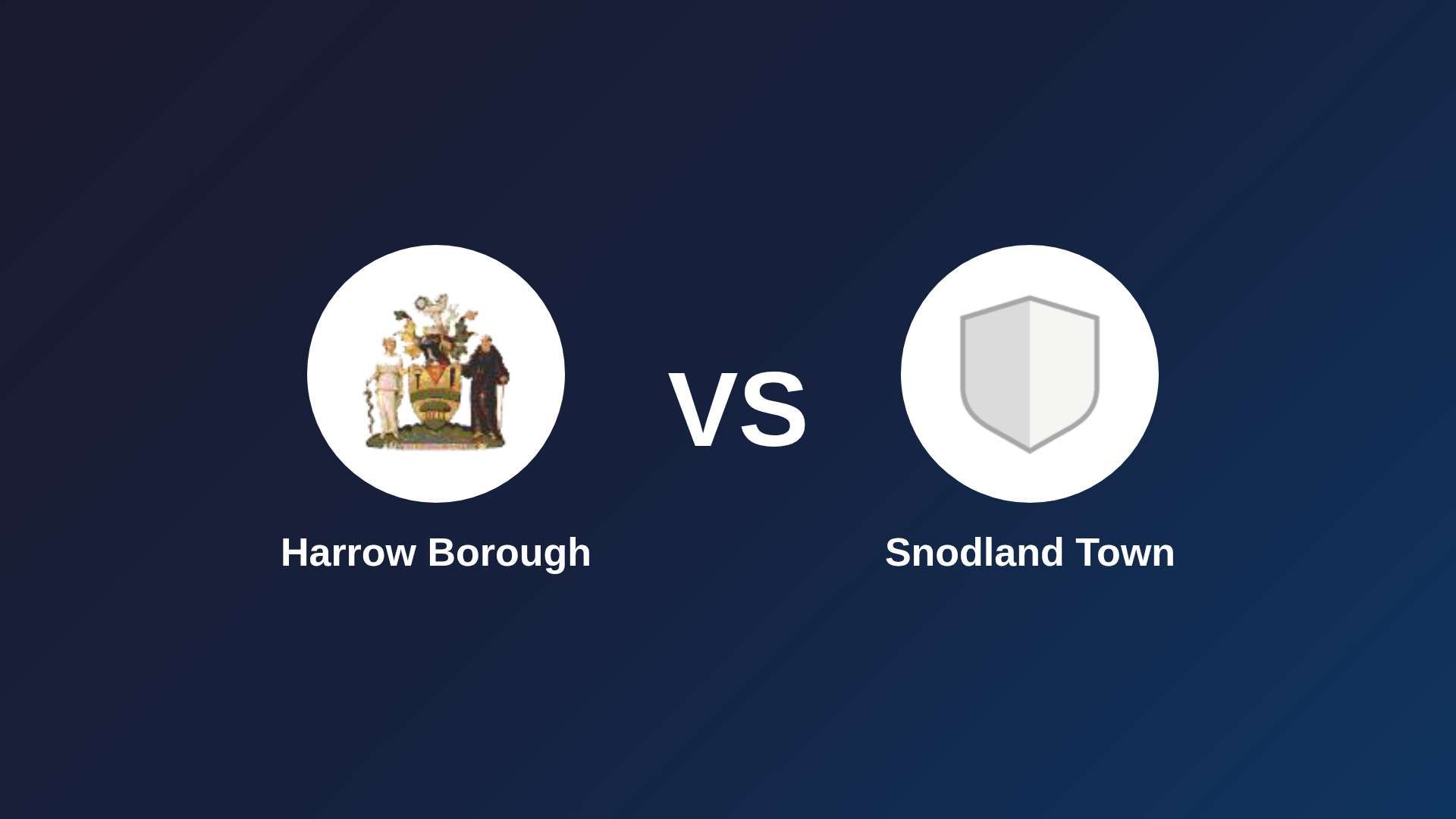 Harrow Borough vs Snodland Town