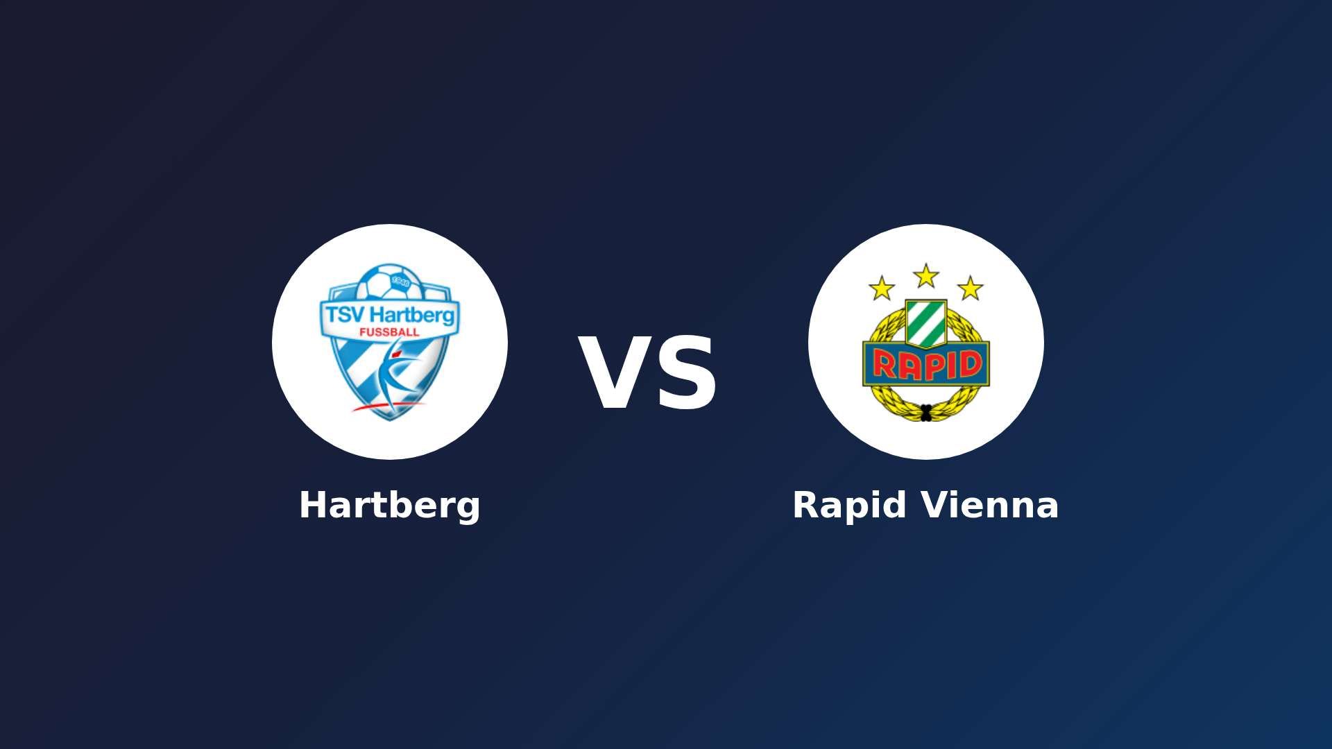 Hartberg vs SK Rapid