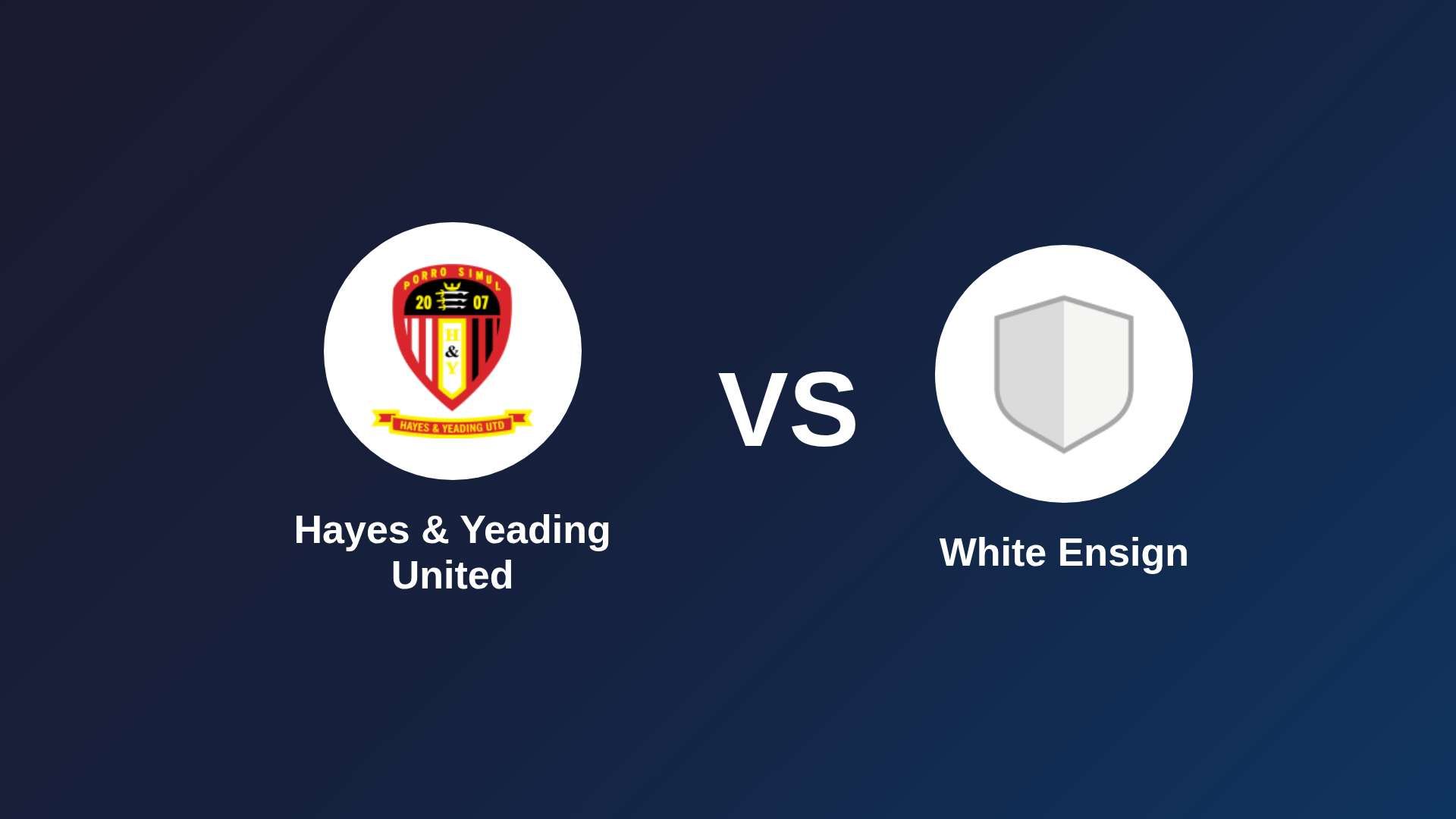 Hayes & Yeading United vs (F)hite Ensign