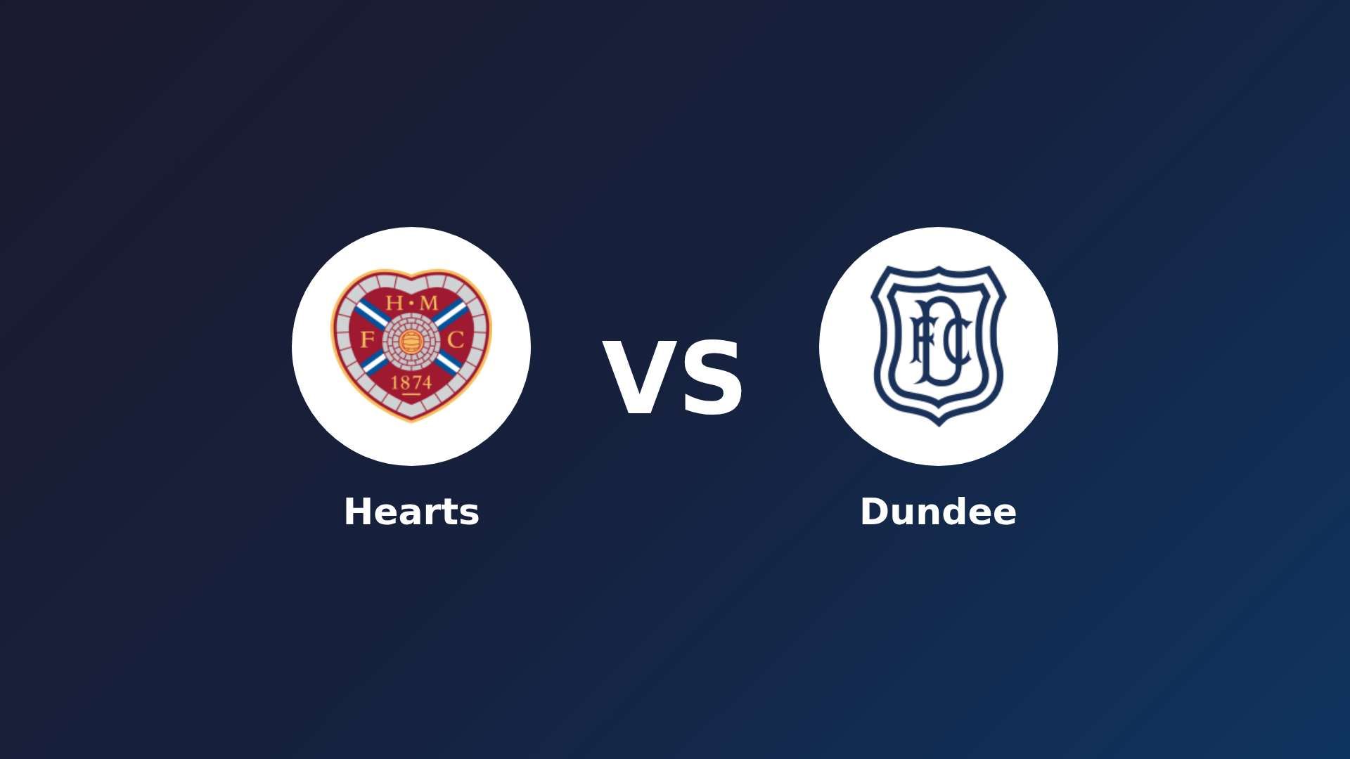 Hearts vs Dundee